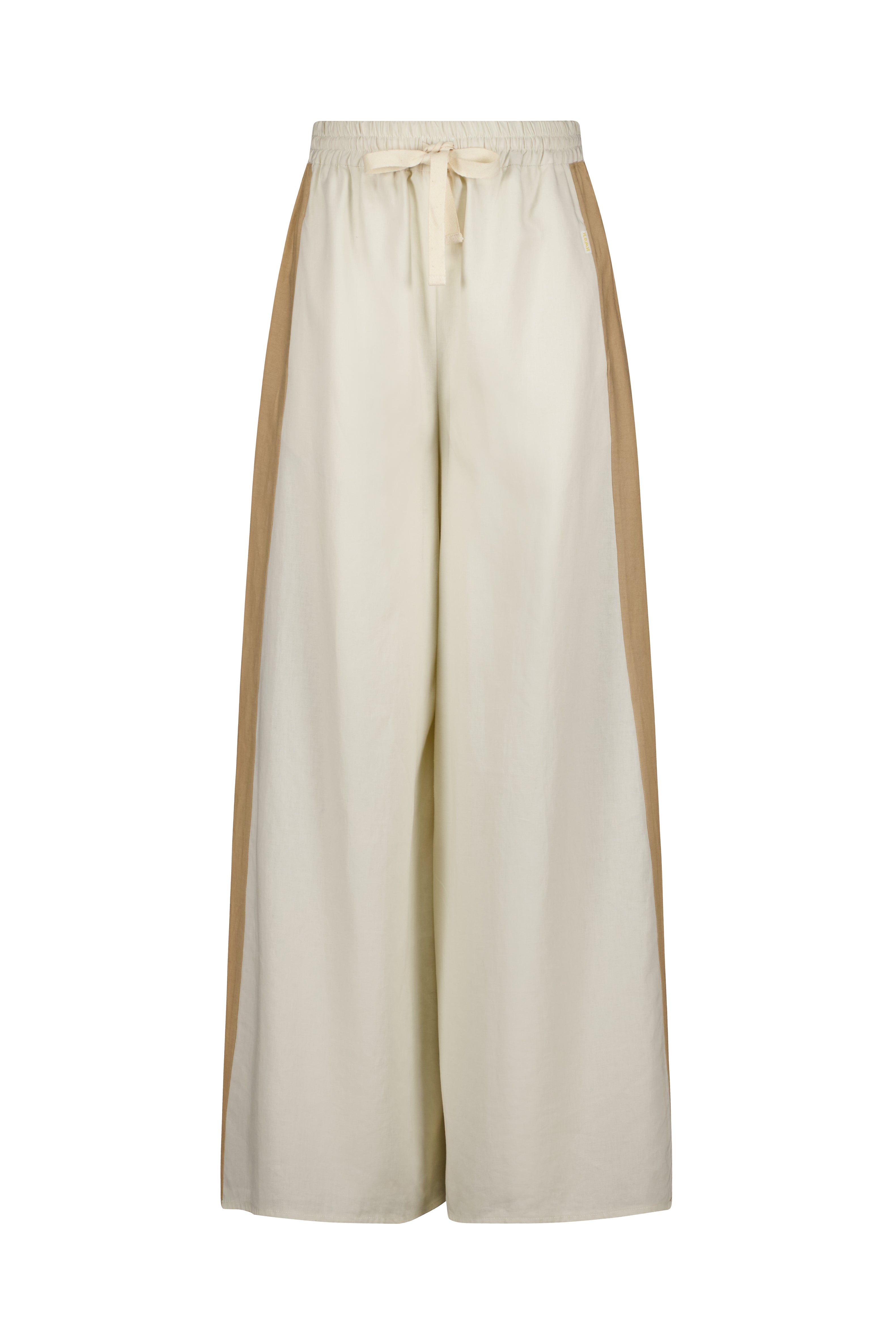 Luxe Tux Wide Leg Palazzo Pant Cream