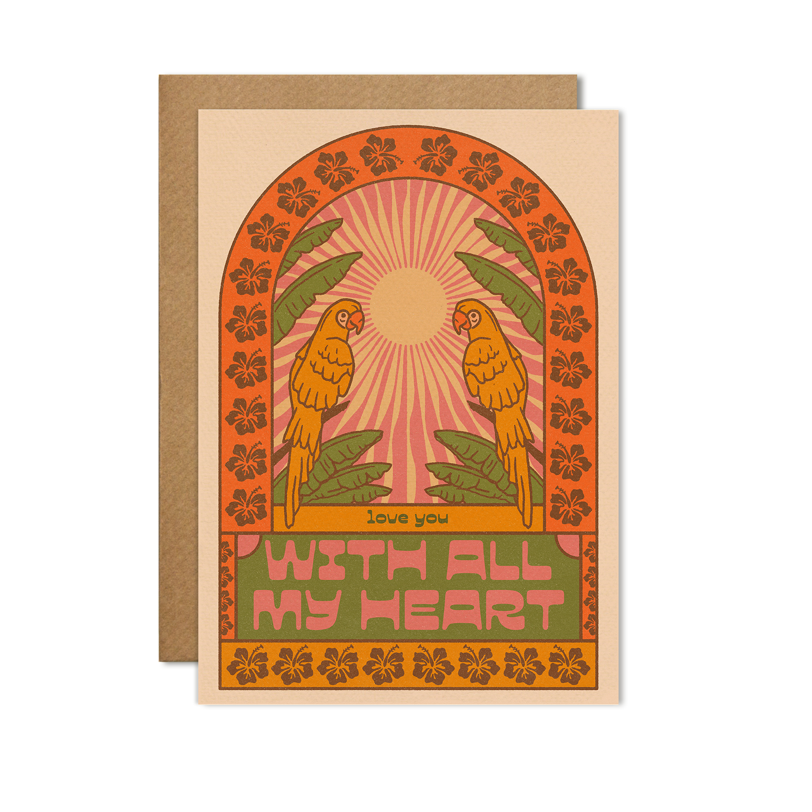 With all my Heart card