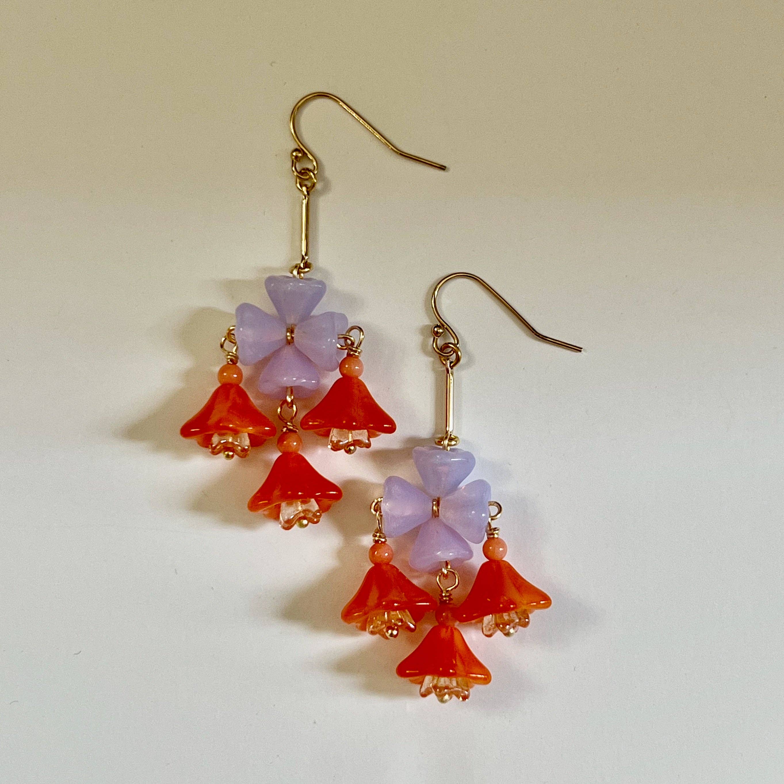 Lilac Freesia Earrings