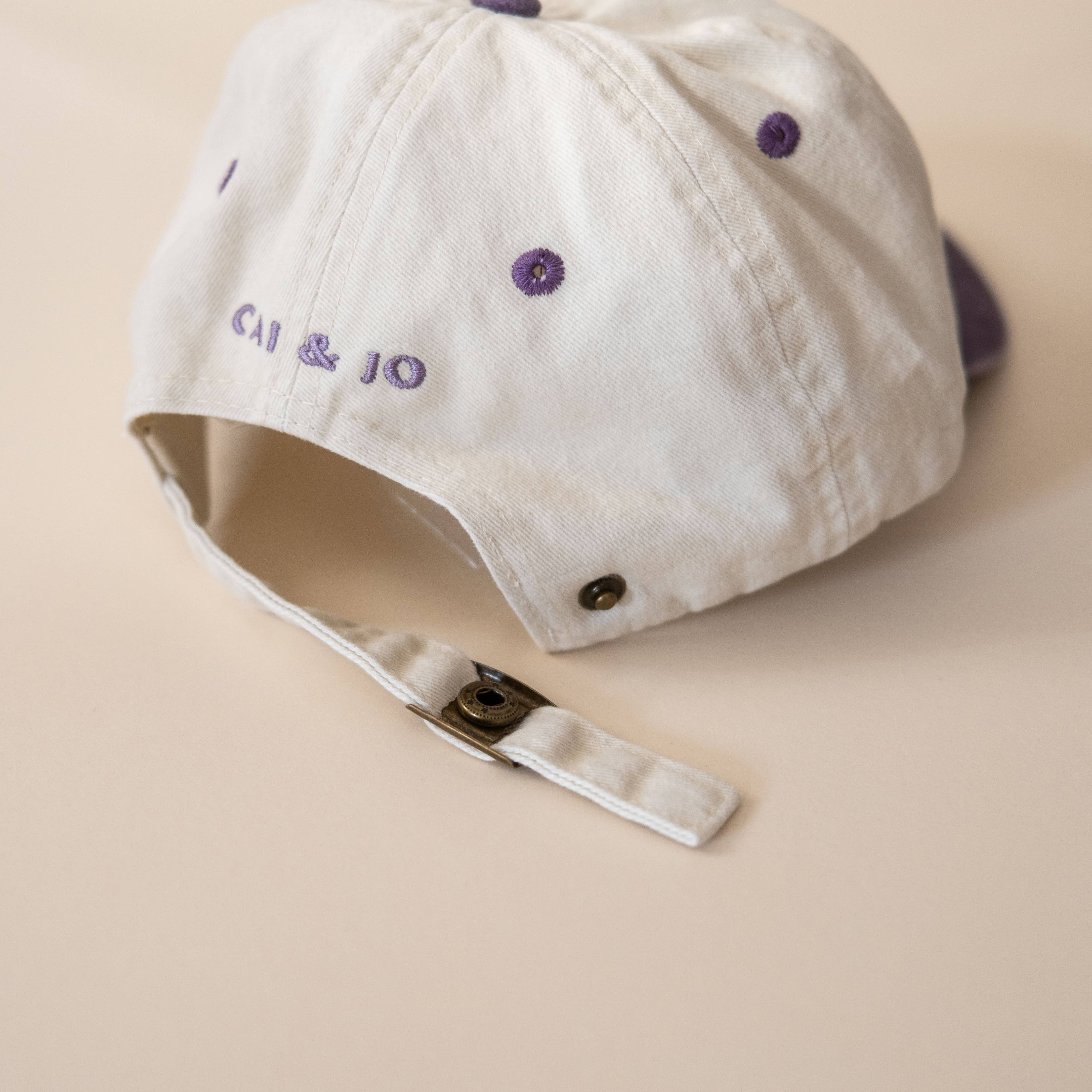 Just happy to be here embroidered cap