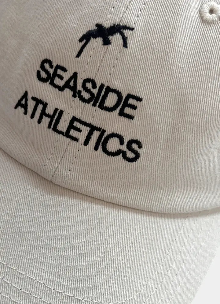 Seaside Athletics Cap - Beige Hat - Vintage Cap