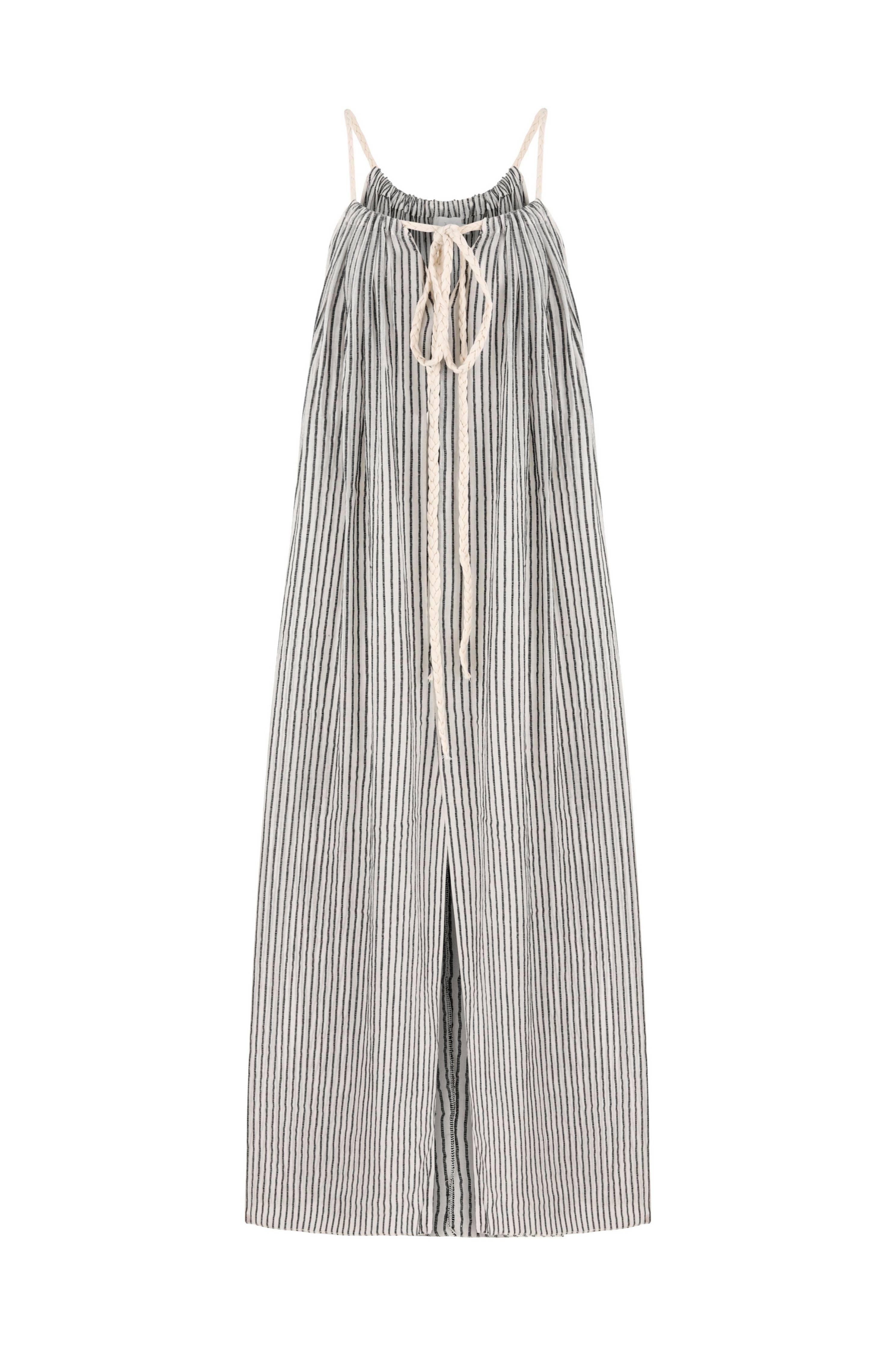 Breeze Beach Dress - BW Stripe