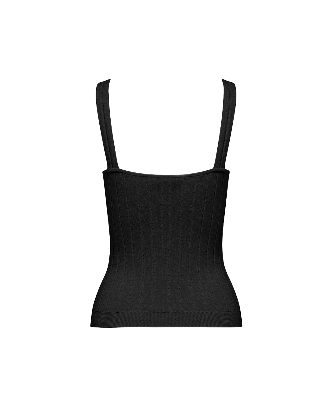 Isla Ribbed CamI - Black