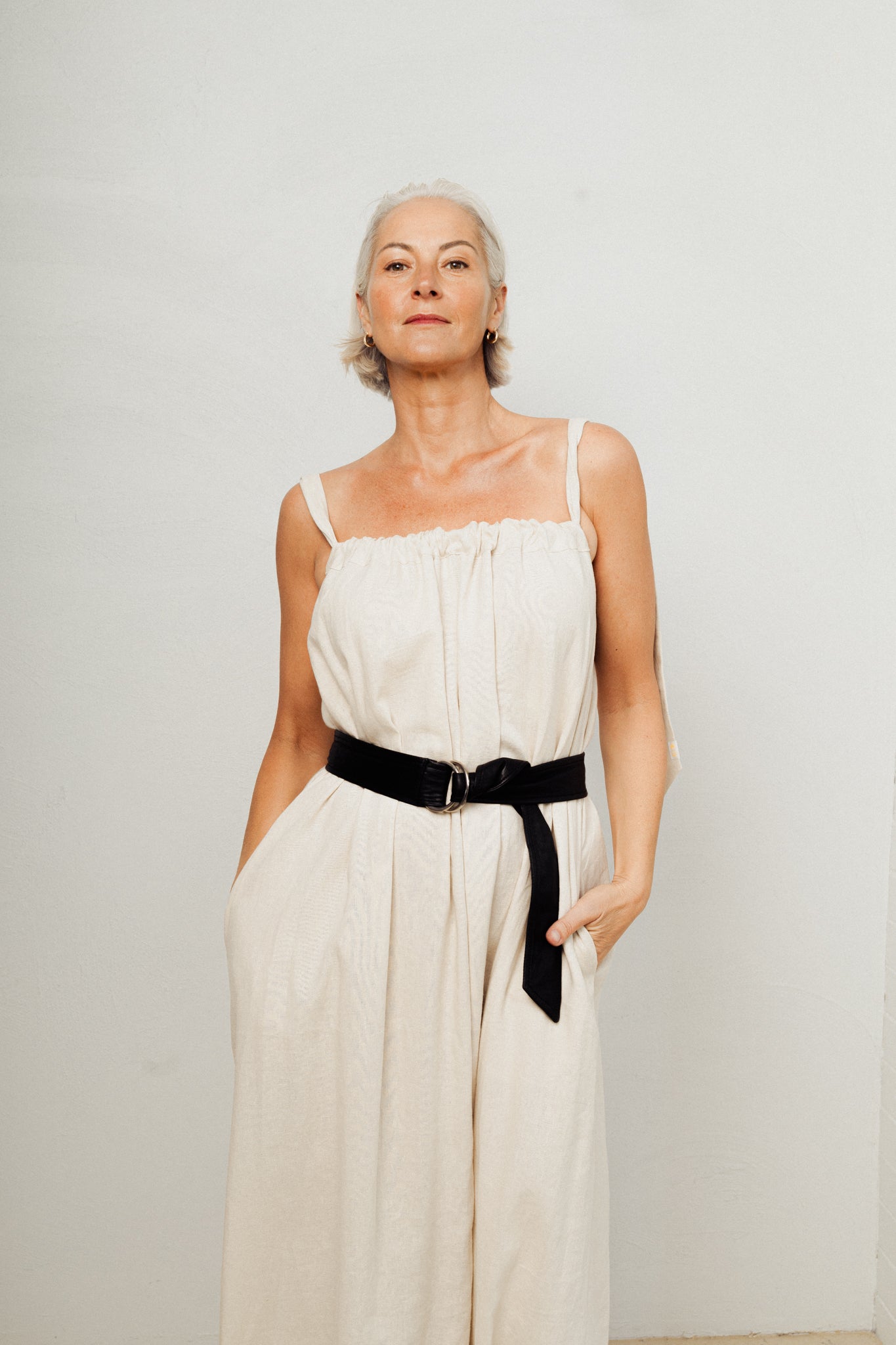 Cream Rapture Linen Dress