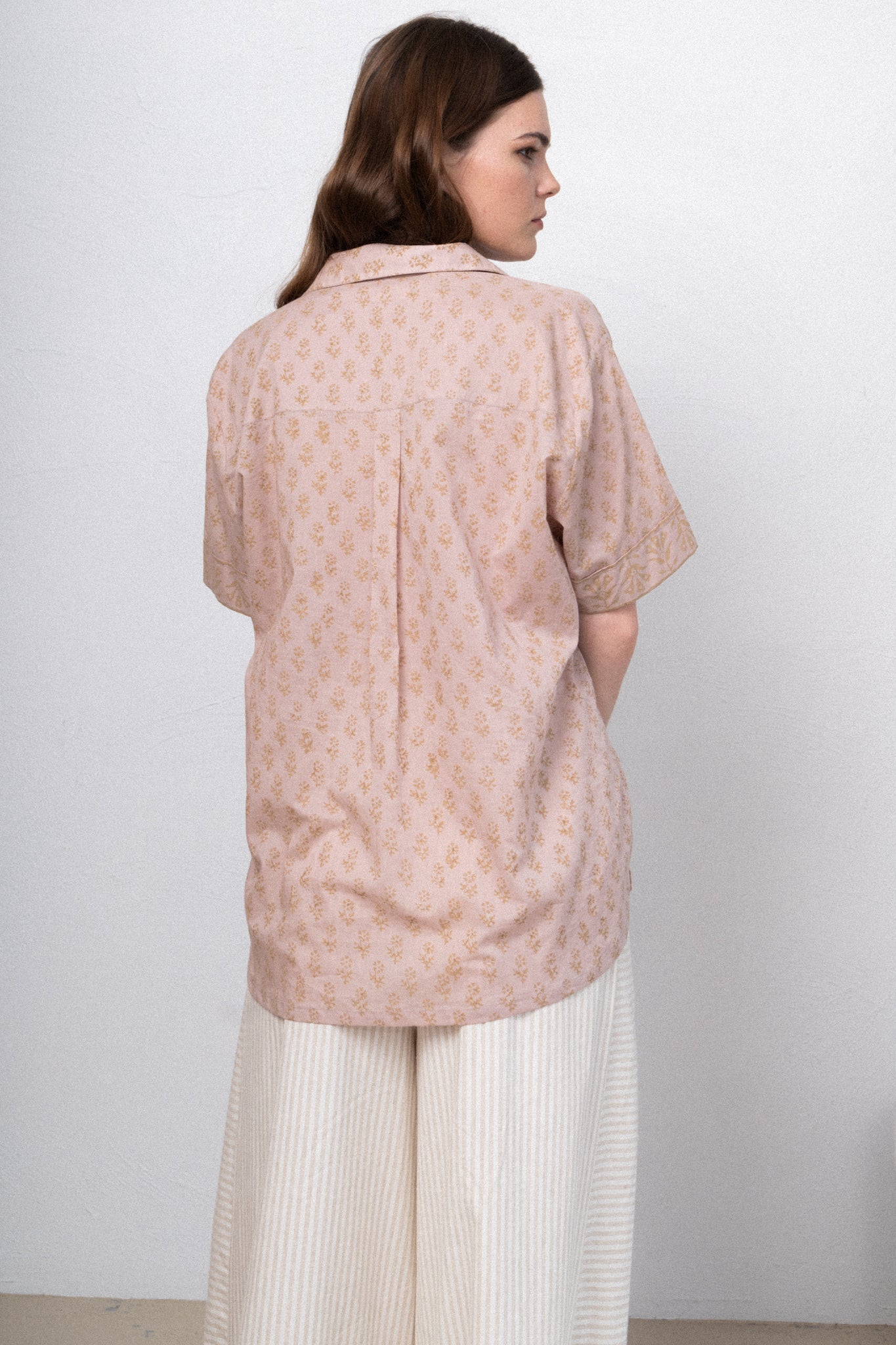 Pink Moon Blooms Organic Cotton Top
