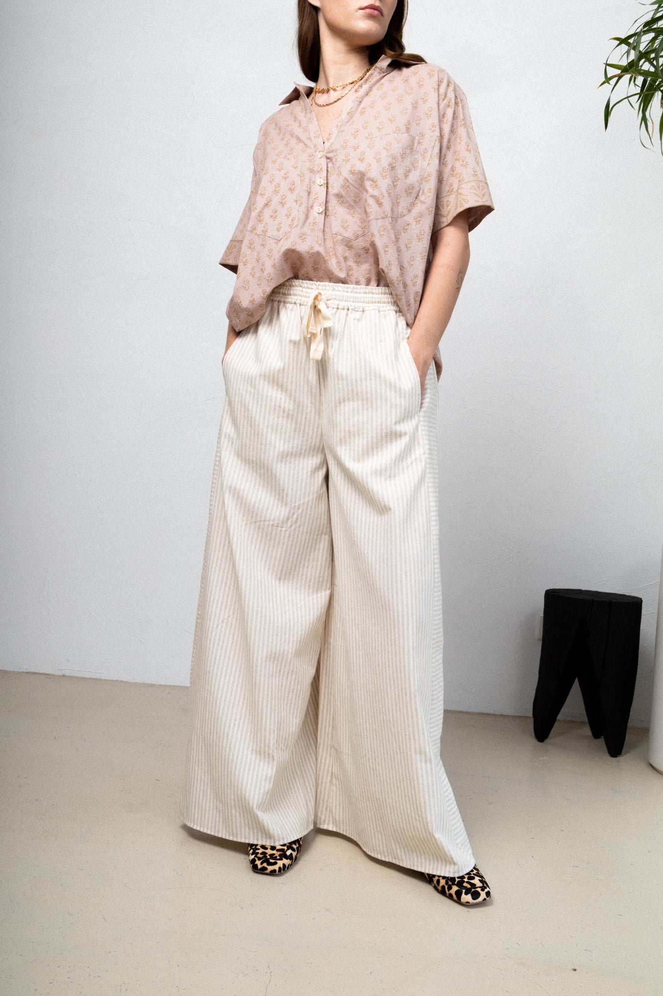 Pink Moon Blooms Organic Cotton Top