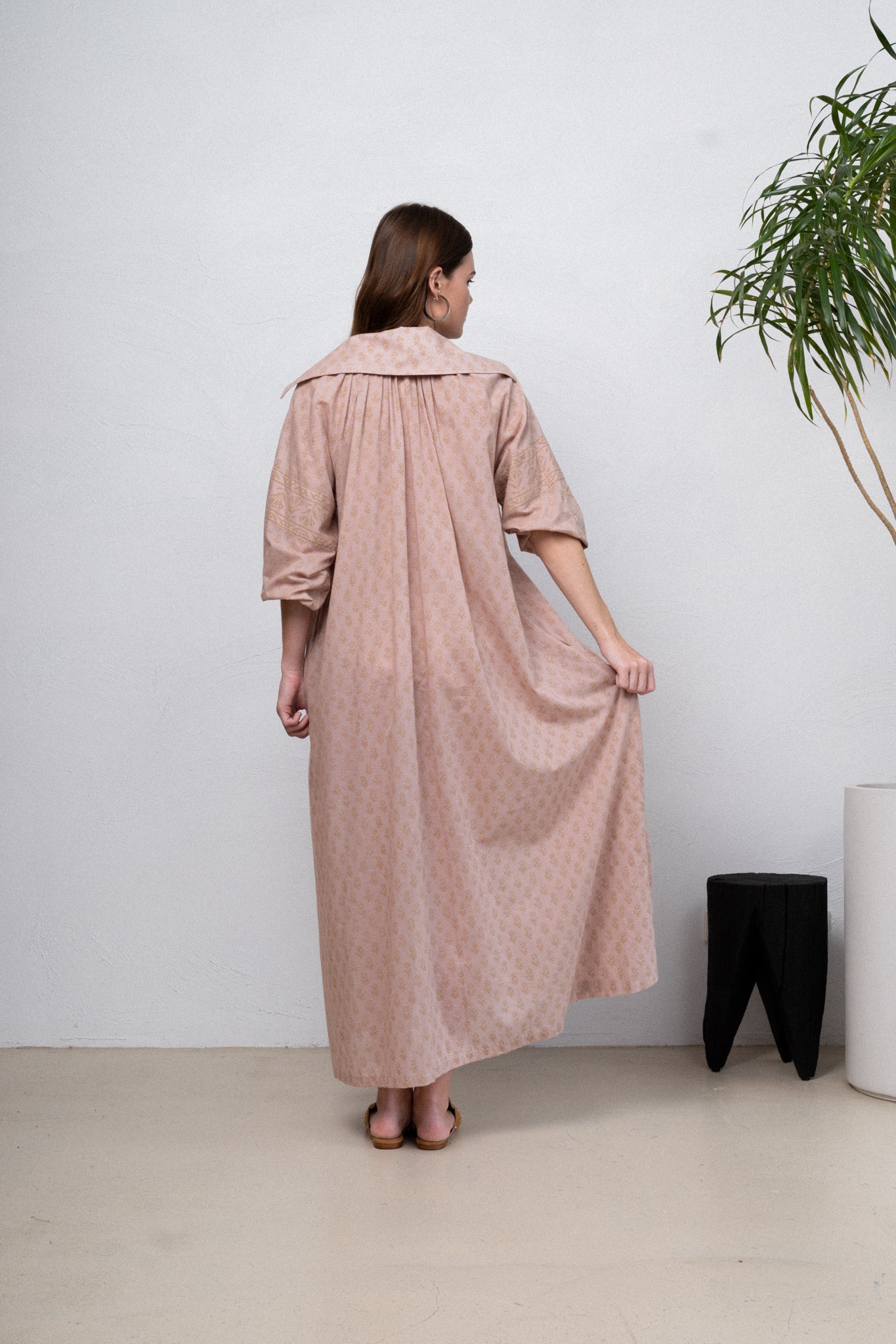 Pink Moon Blooms Organic Cotton Gown