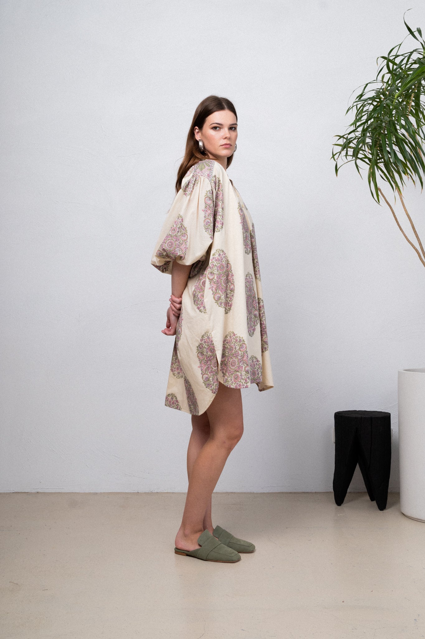 Floral Mandala Organic Cotton Dress