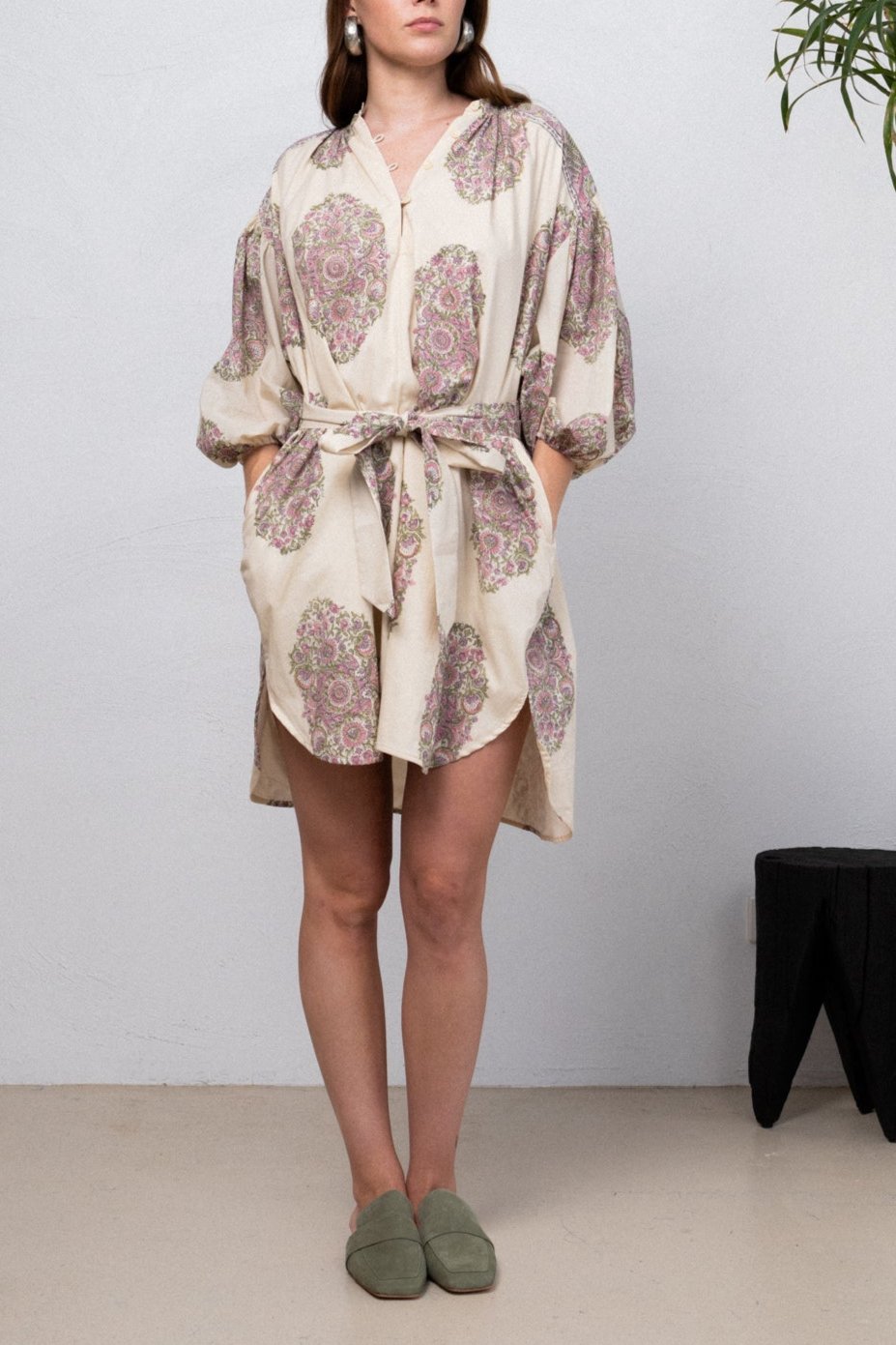 Floral Mandala Organic Cotton Dress