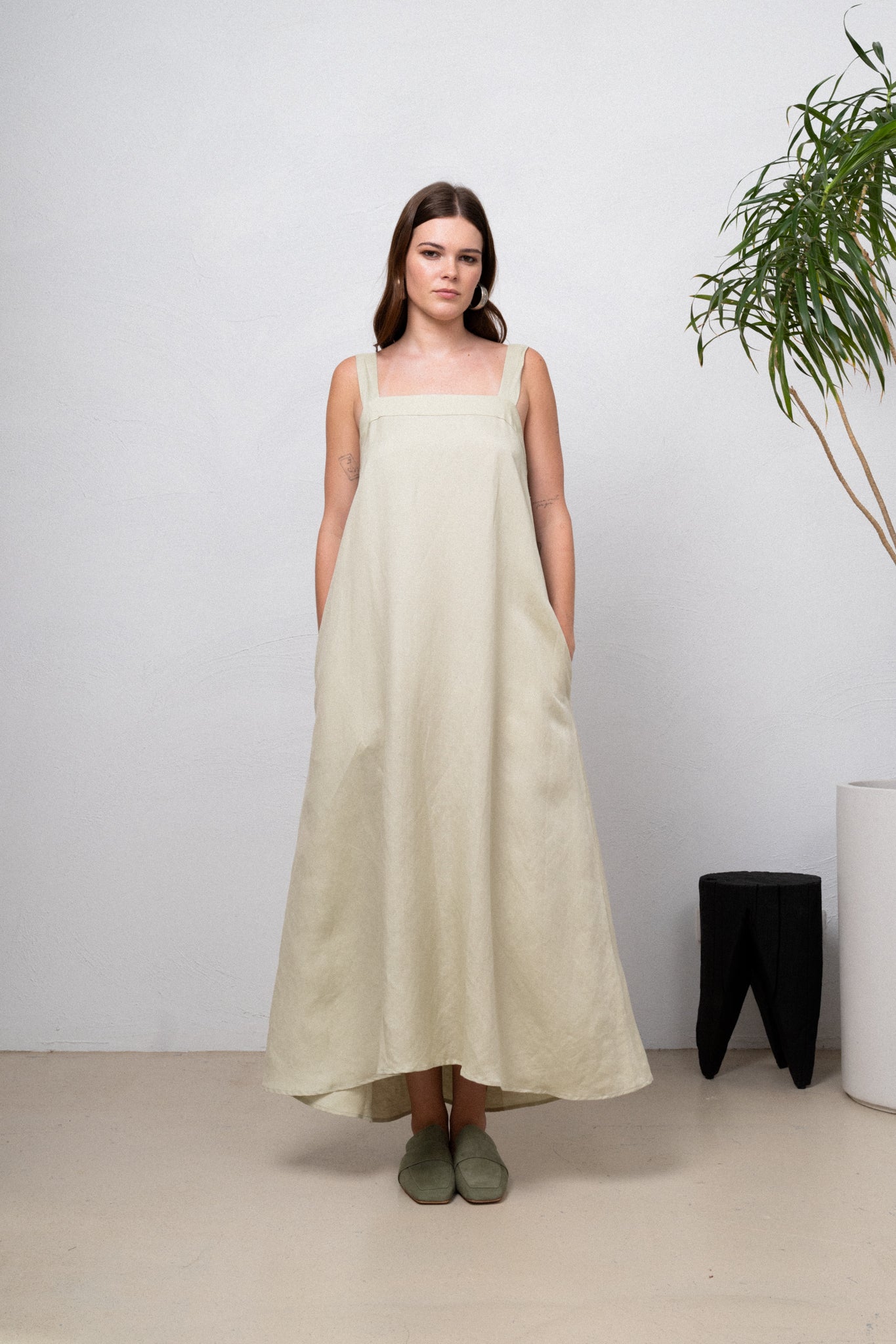Mint Rapture Linen Dress
