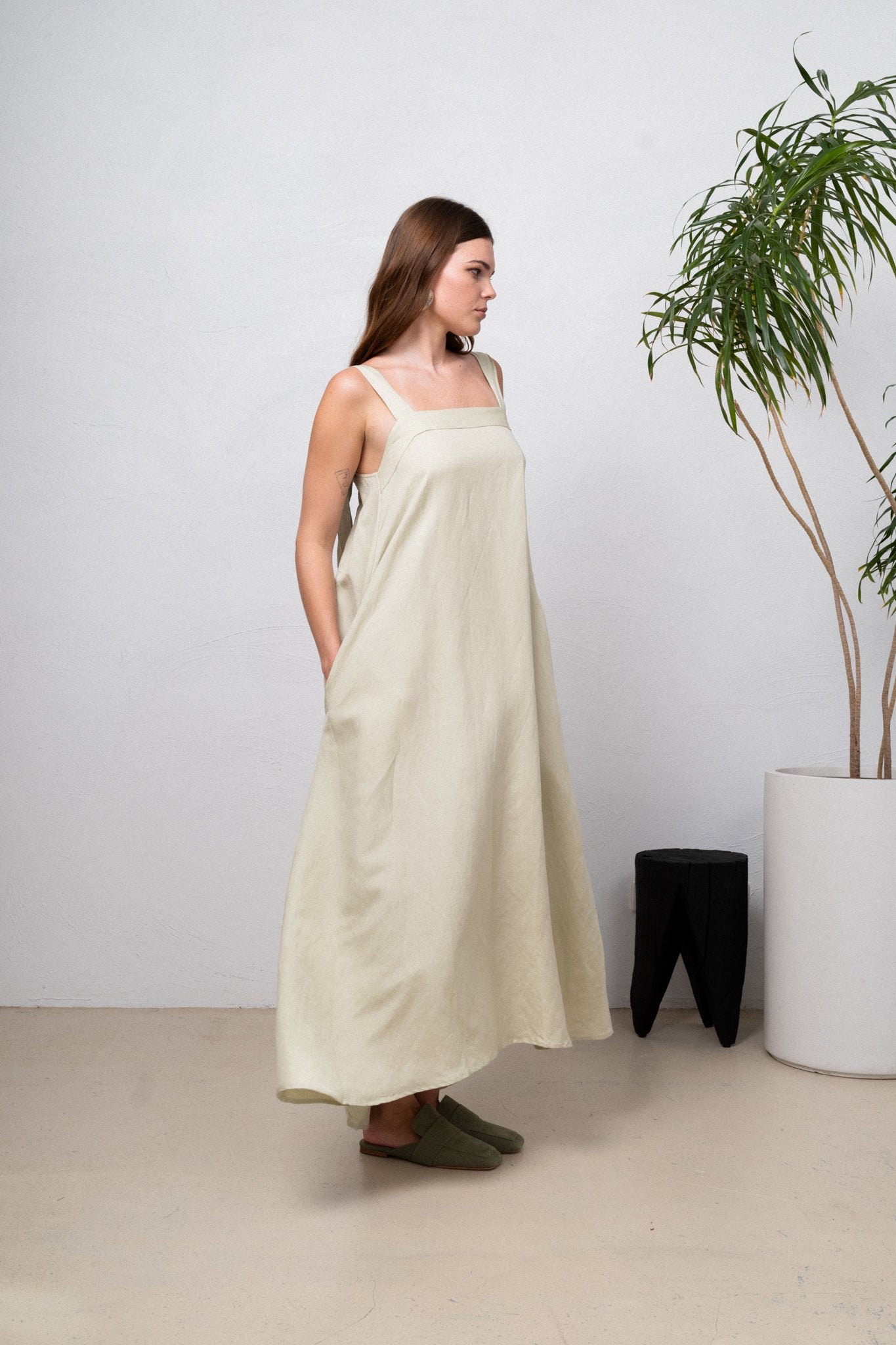 Mint Rapture Linen Dress