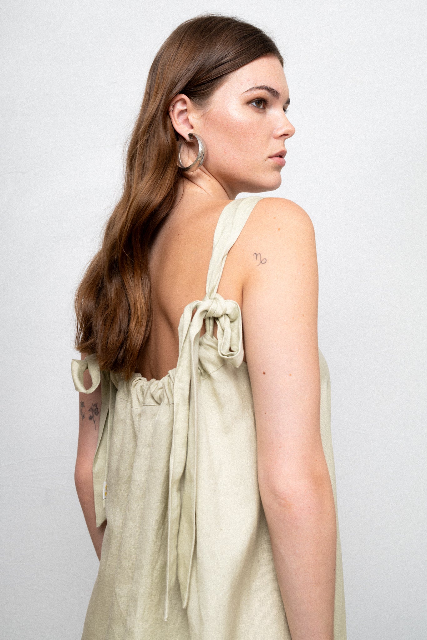 Mint Rapture Linen Dress