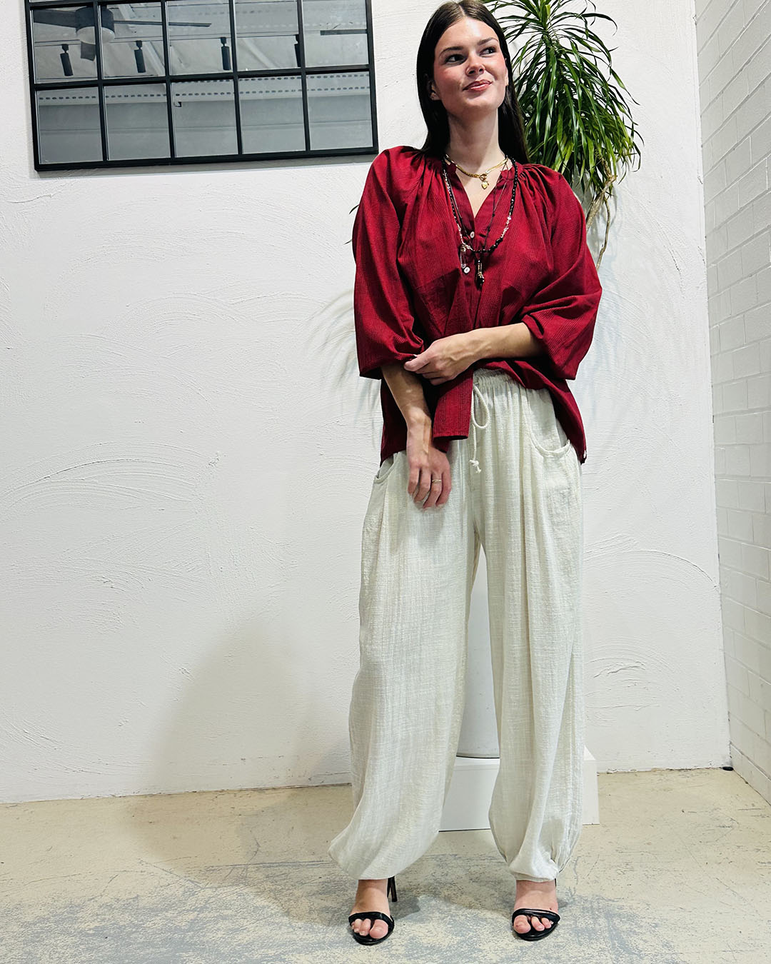 Ruby Check Jane Blouse