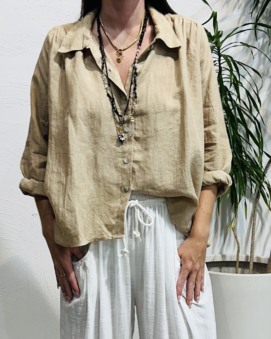 Millie Blouse - Latte