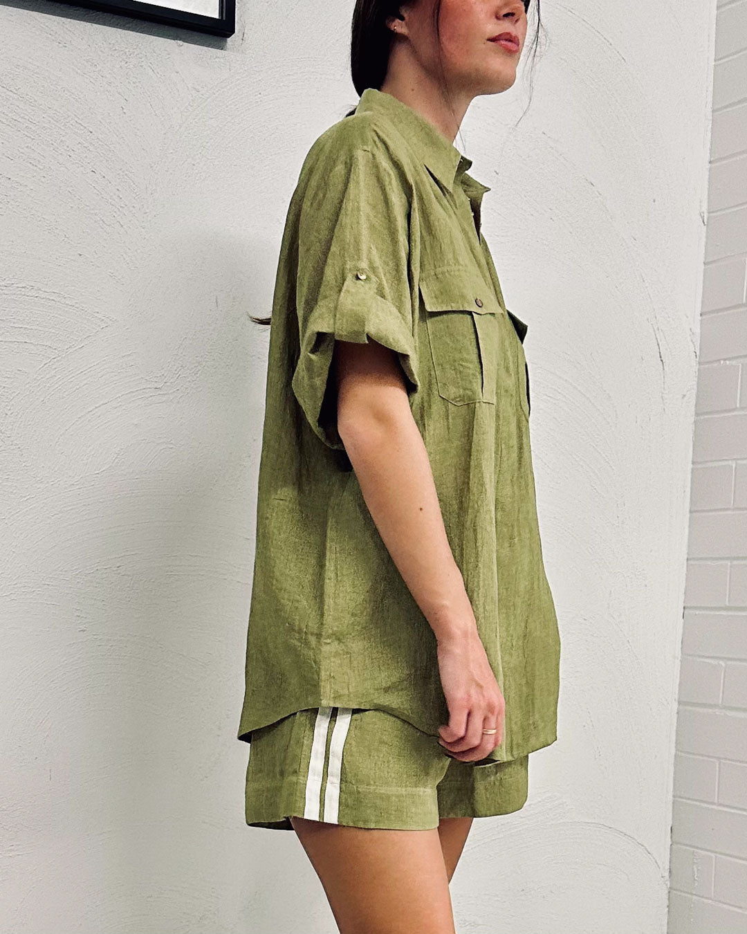 Goddess Utility Shirt - Pistachio