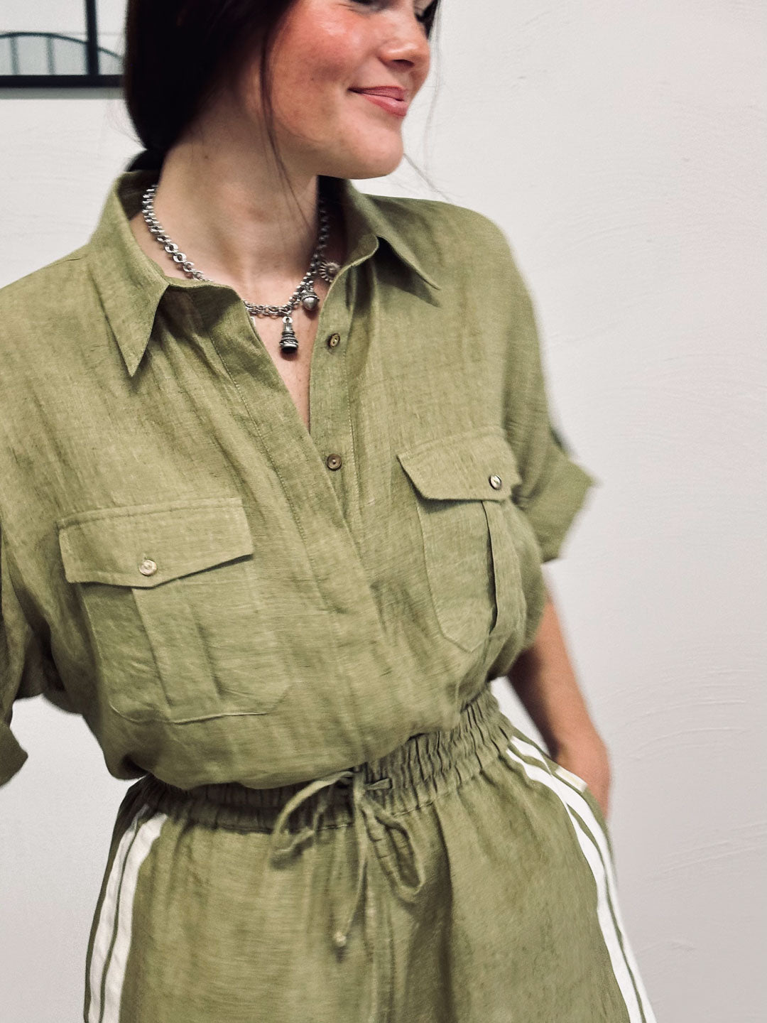 Goddess Utility Shirt - Pistachio