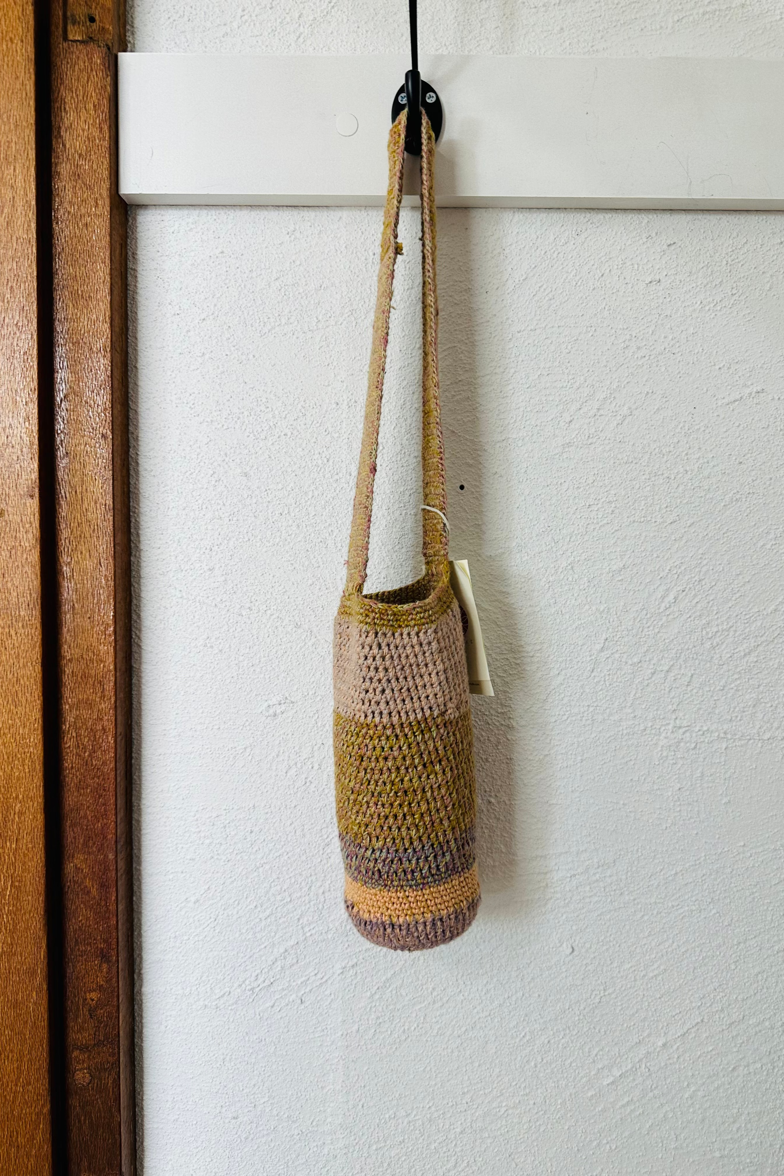 Water bottle Plant Dyed Hand Crochet Bag