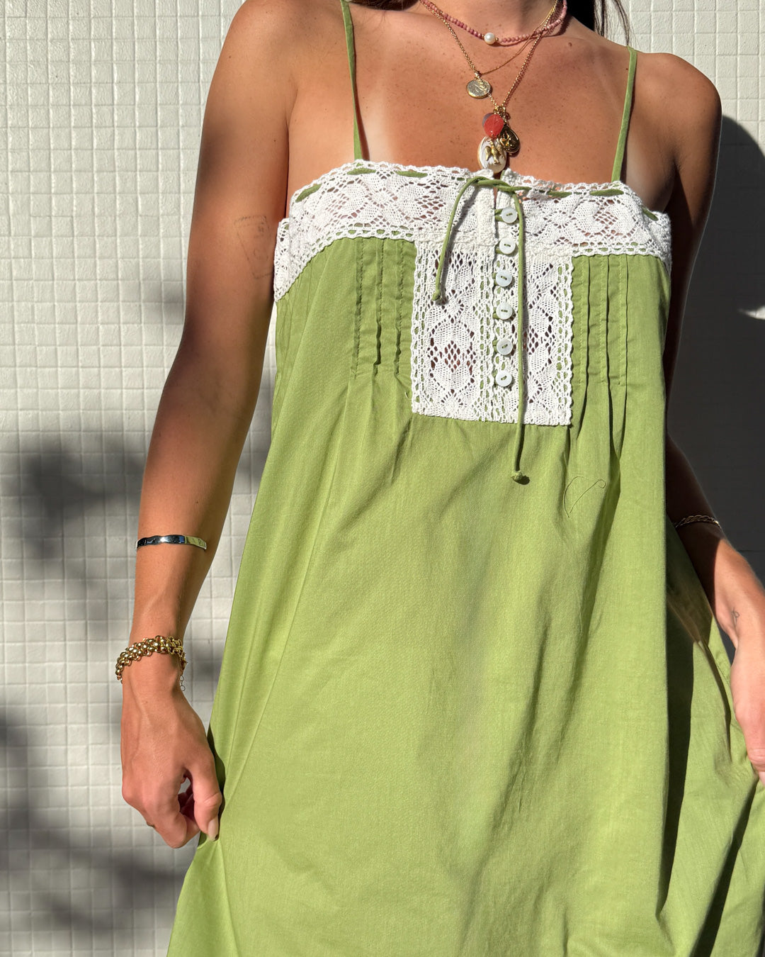 Bella Slip Dress - Mint