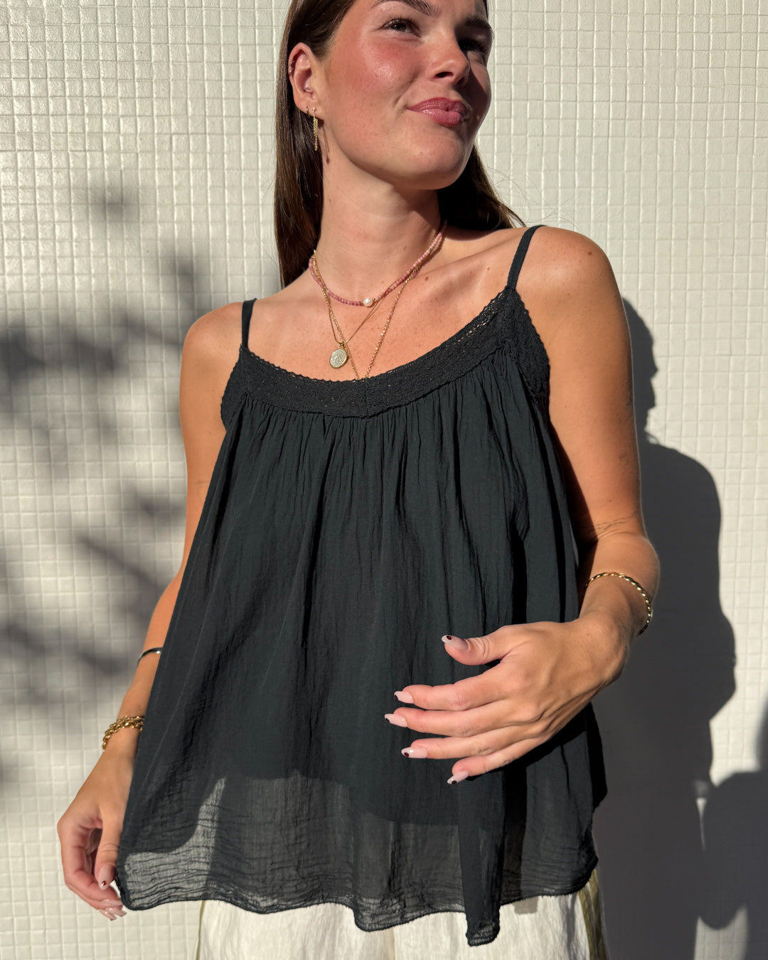 Allegra Cami -Black