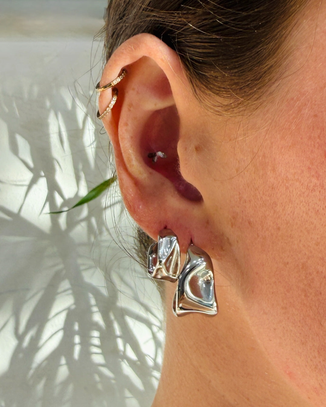 Sol Hoop Earrings Silver
