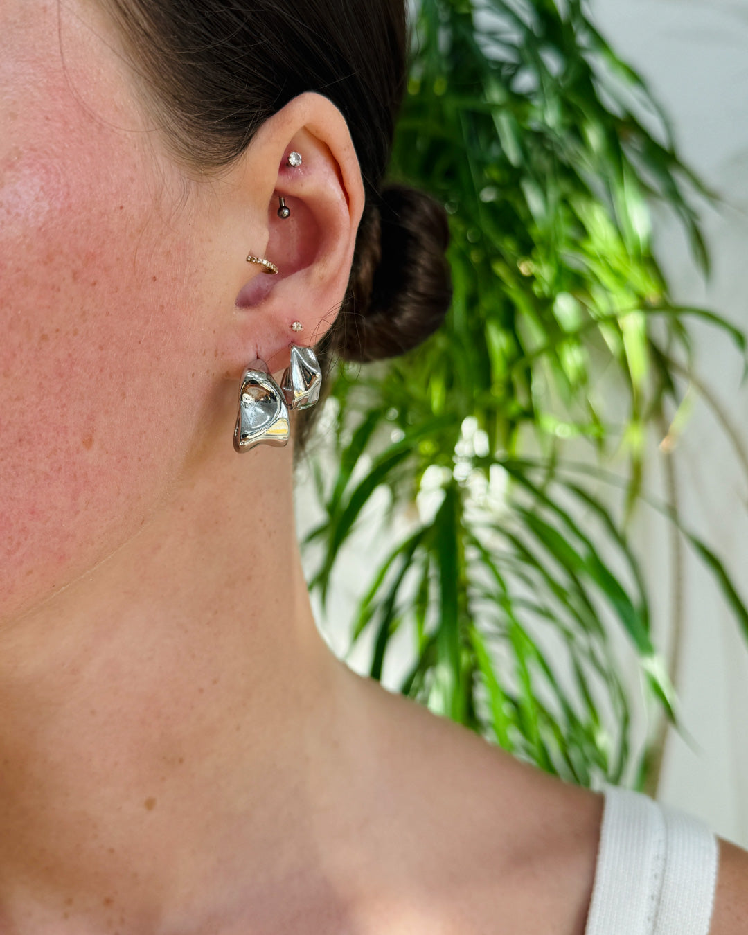 Sol Hoop Earrings Silver