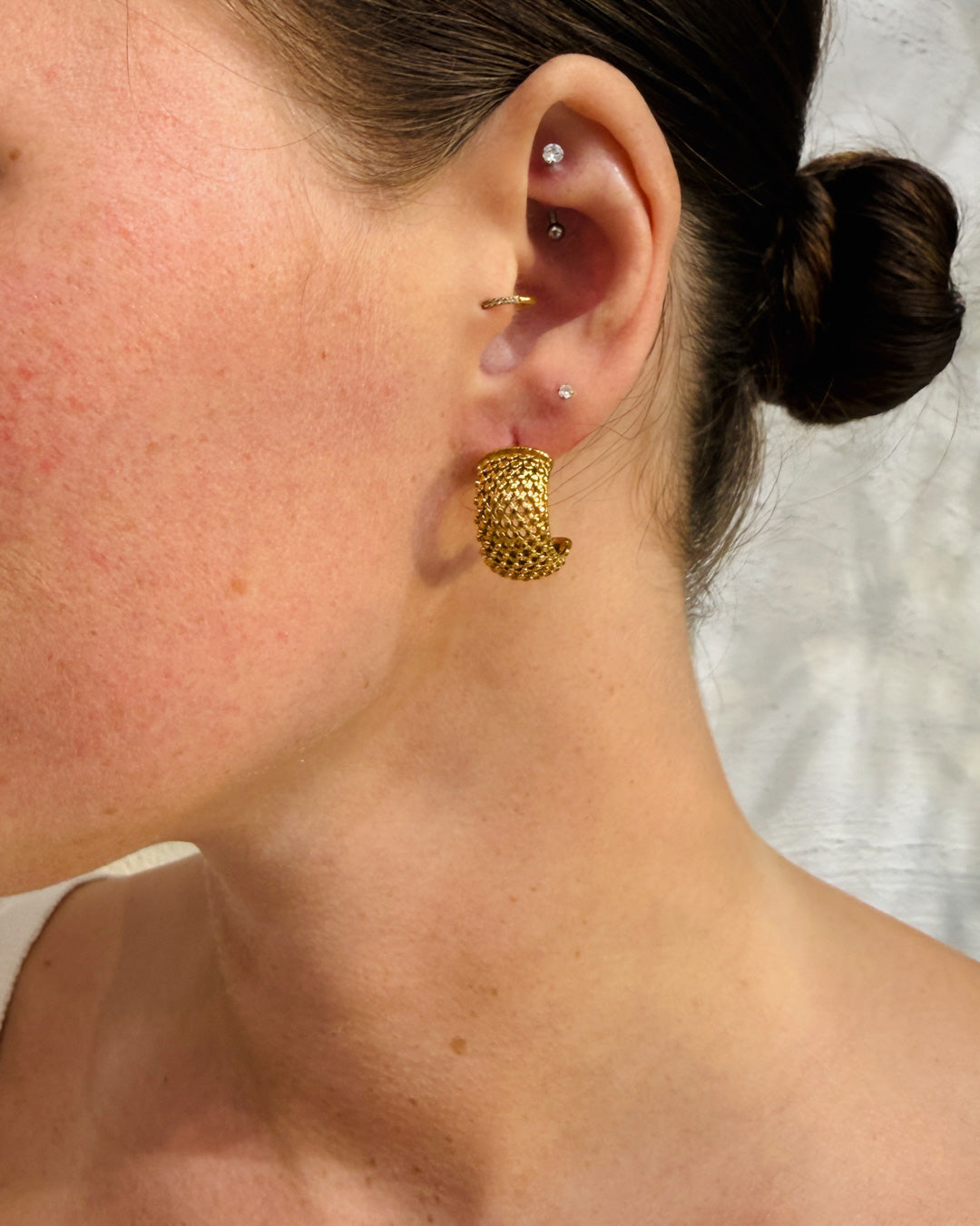 Lattis Hoop Earrings