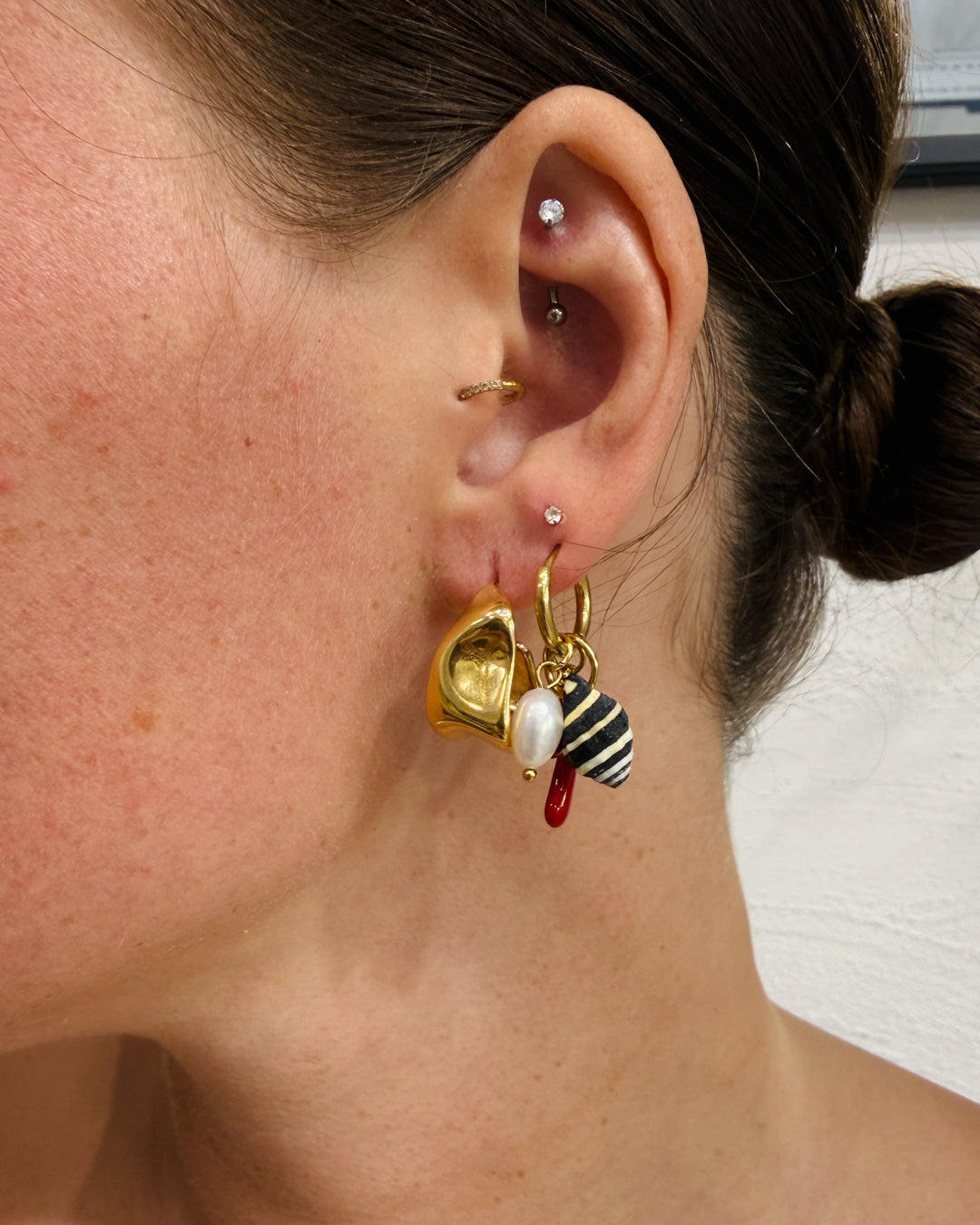 Laguna Drop Huggie Earrings