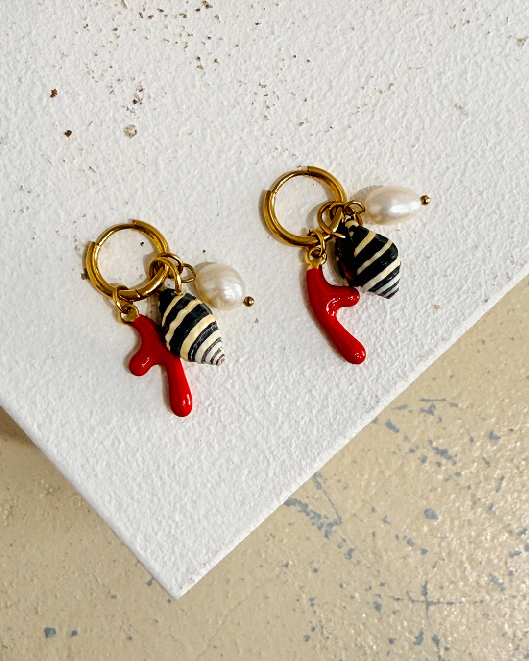 Laguna Drop Huggie Earrings