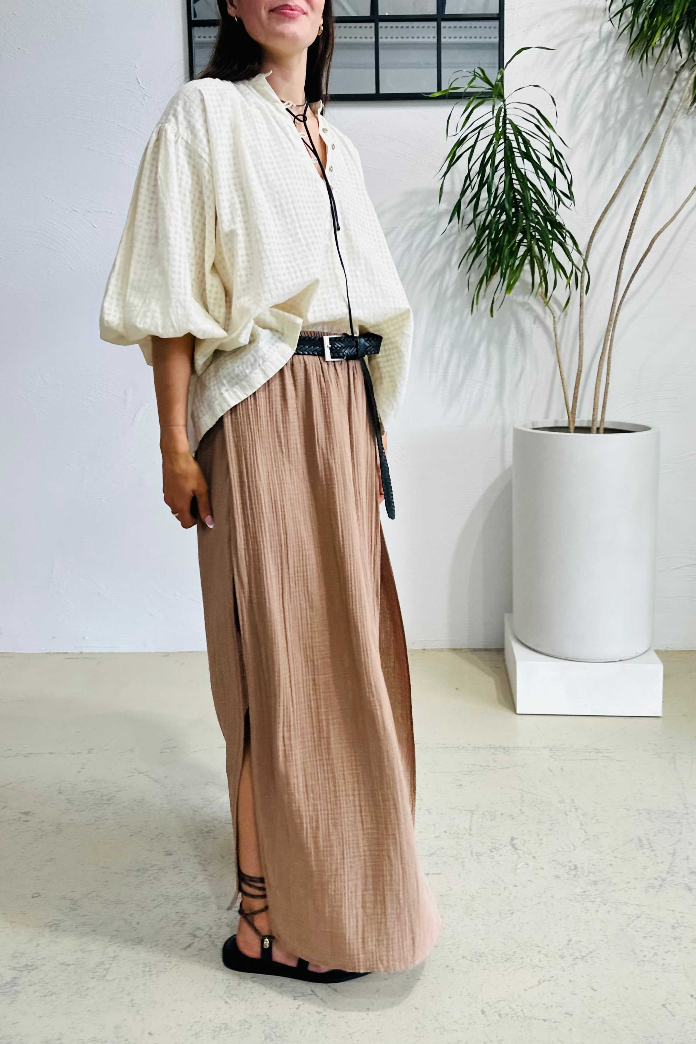 Coffee Nia Skirt