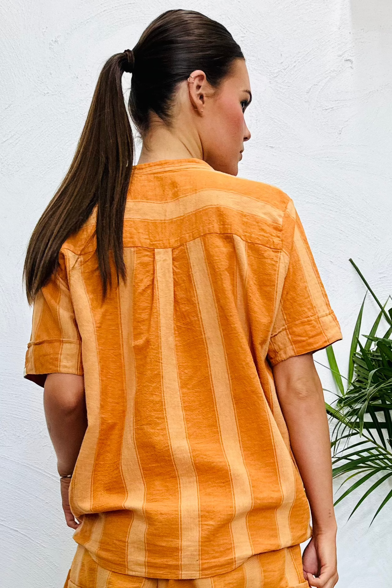 Sunset Stripe Holiday Blouse