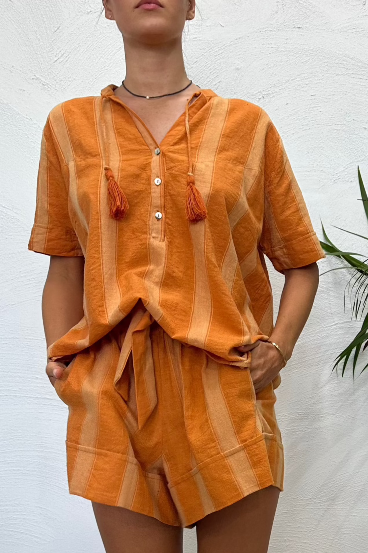 Sunset Stripe Holiday Blouse