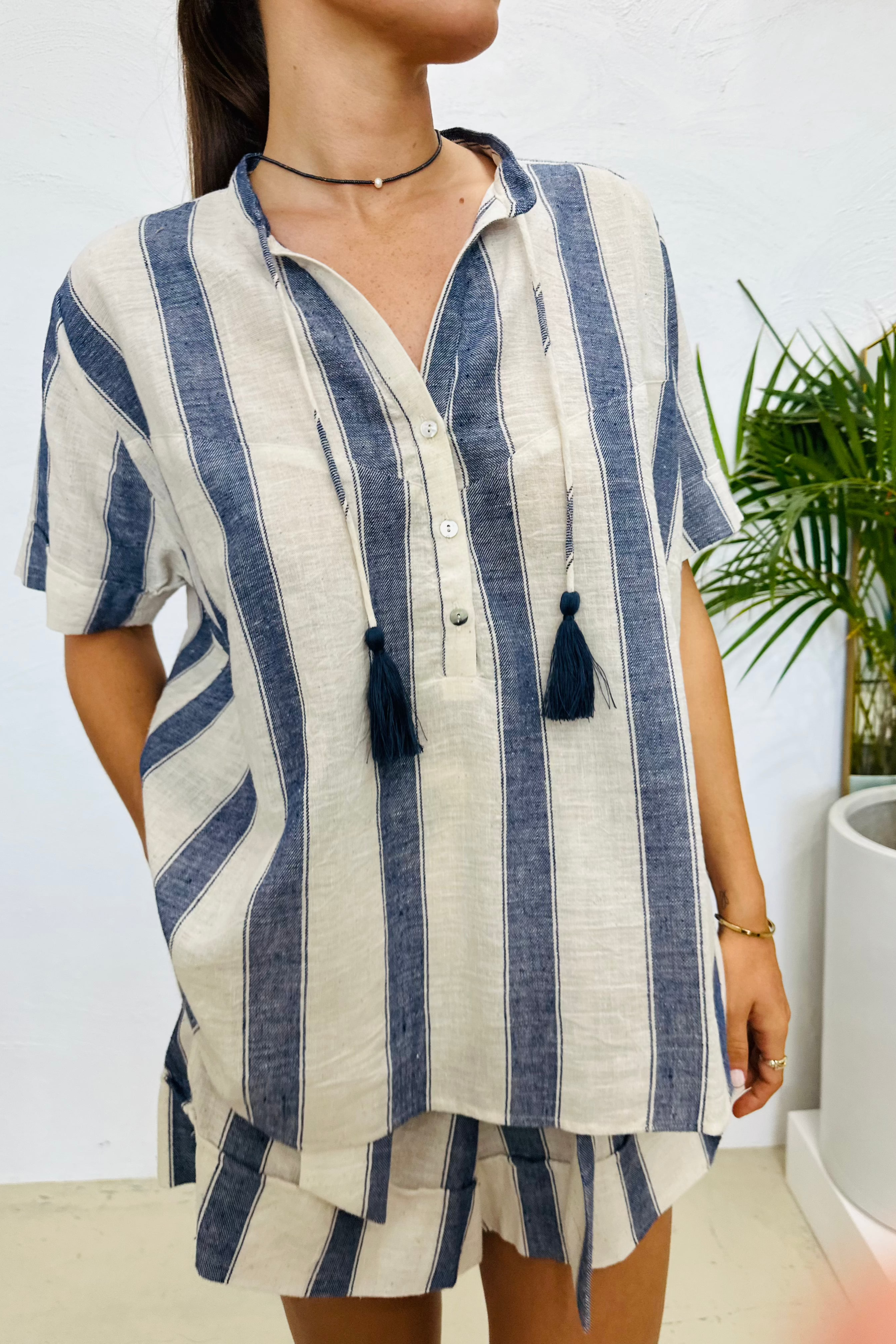 Marrakesh Stripe Holiday Blouse