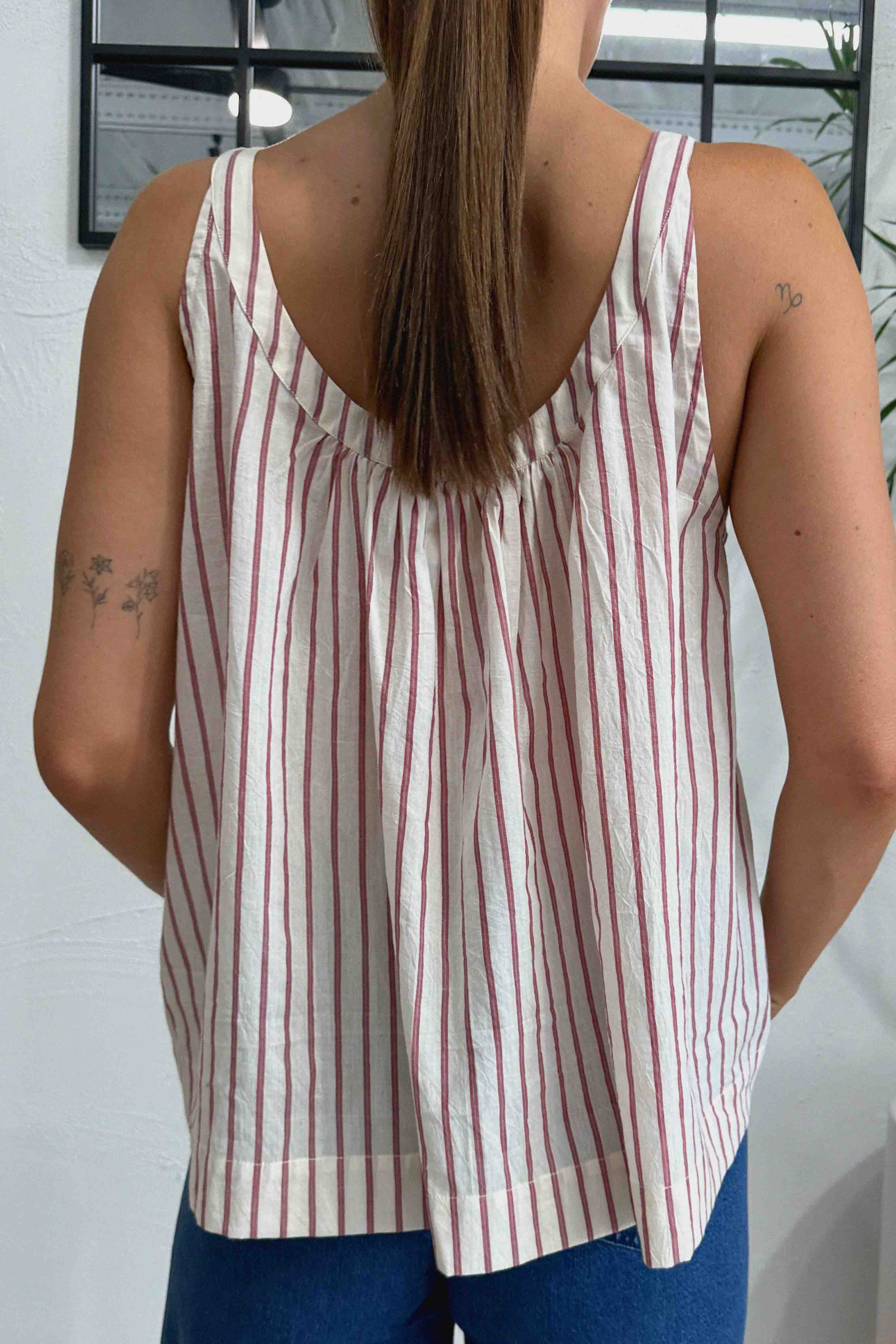 Poppy Stripe Swing Cami