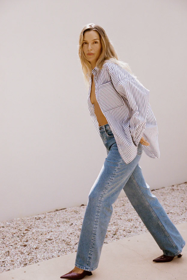 Farrah High Rise Wide Leg Jean -Unity