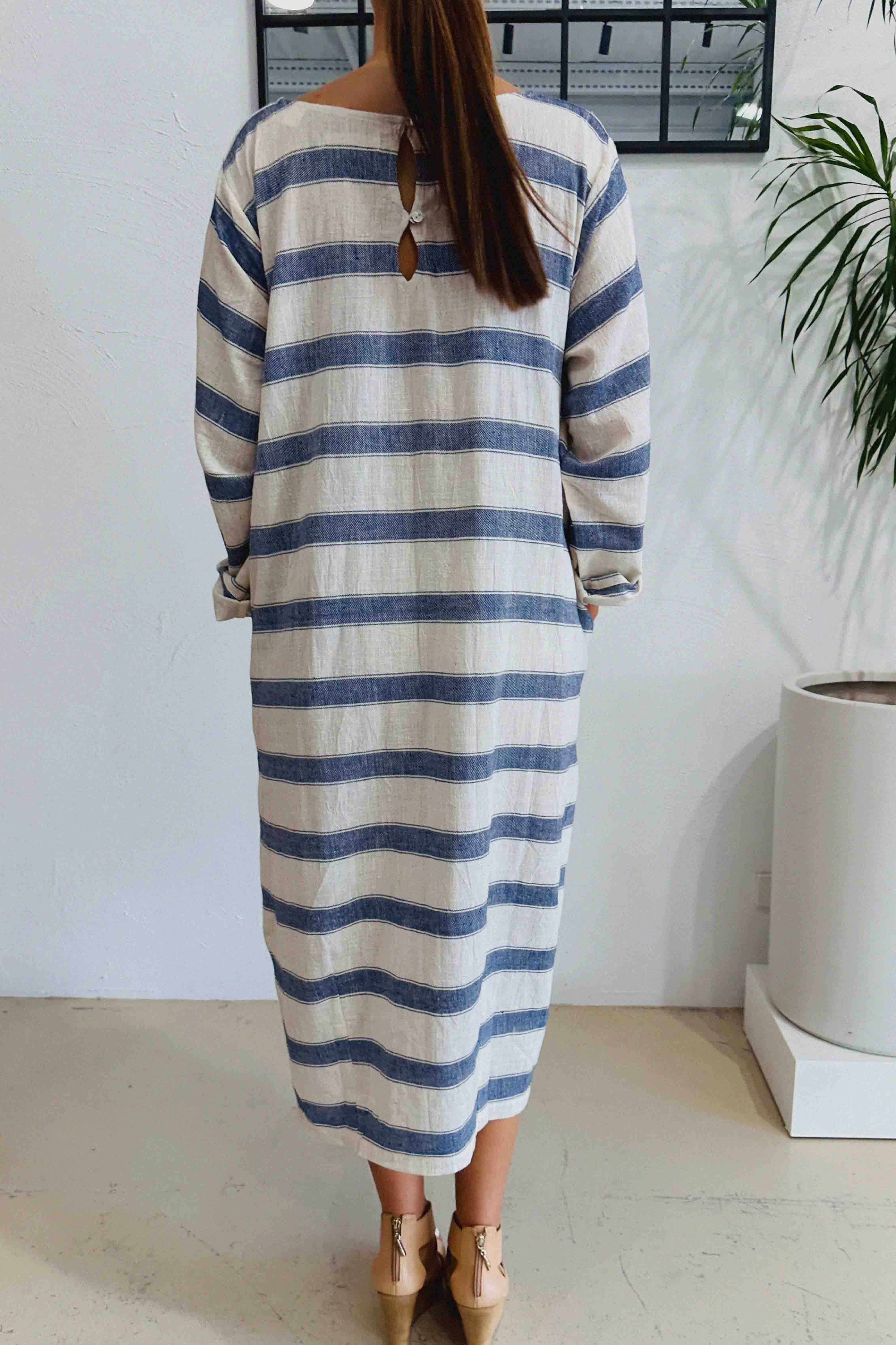 Marrakech Stripe Tulip Caftan