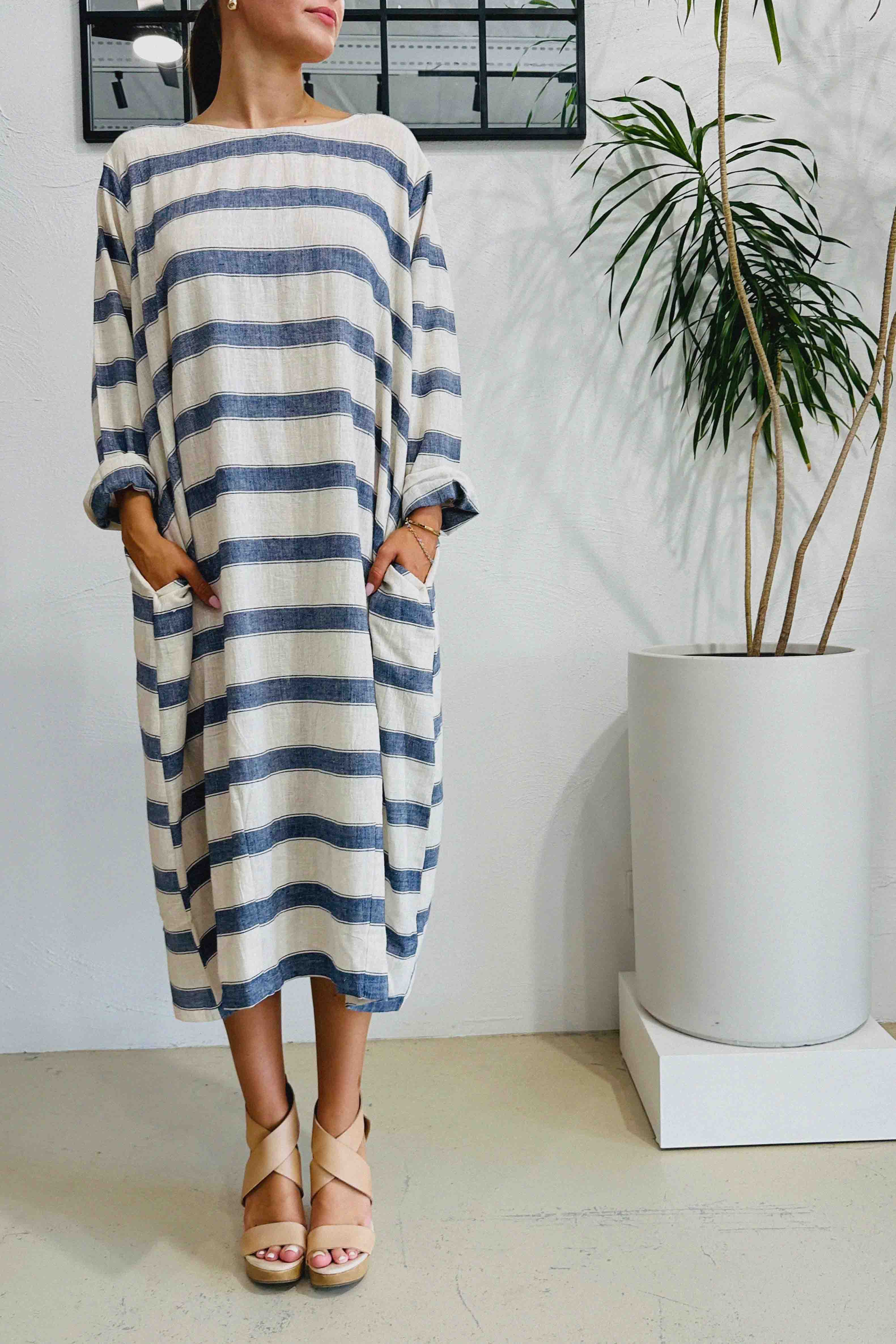 Marrakech Stripe Tulip Caftan