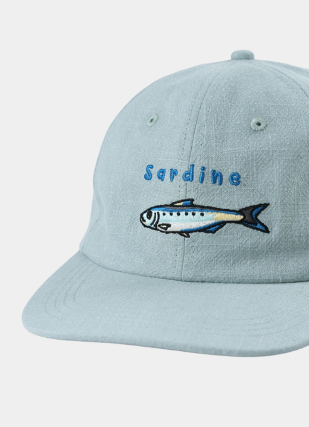 Sardine Fish Blue Hemp Hat - Unisex