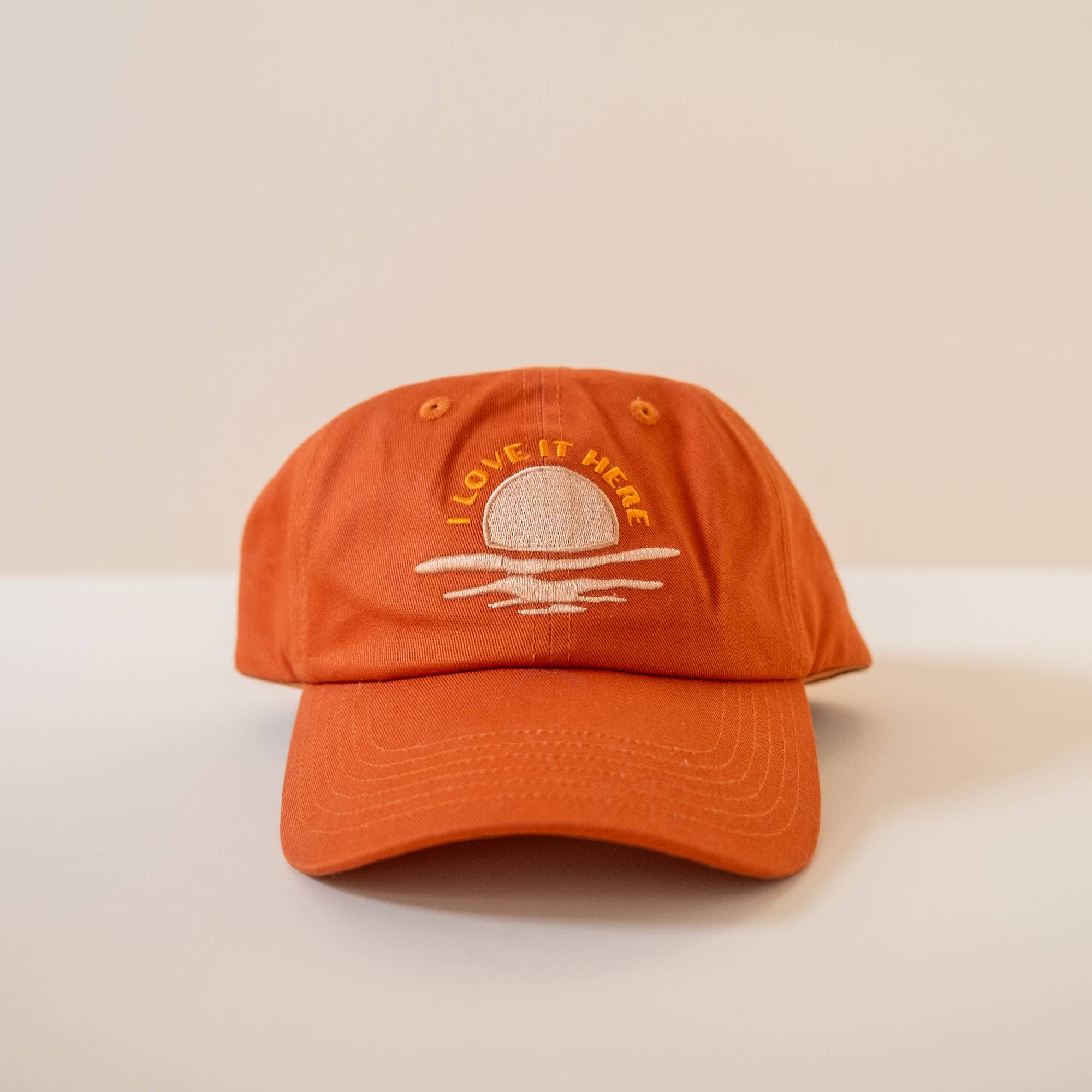 I love it here embroidered cap