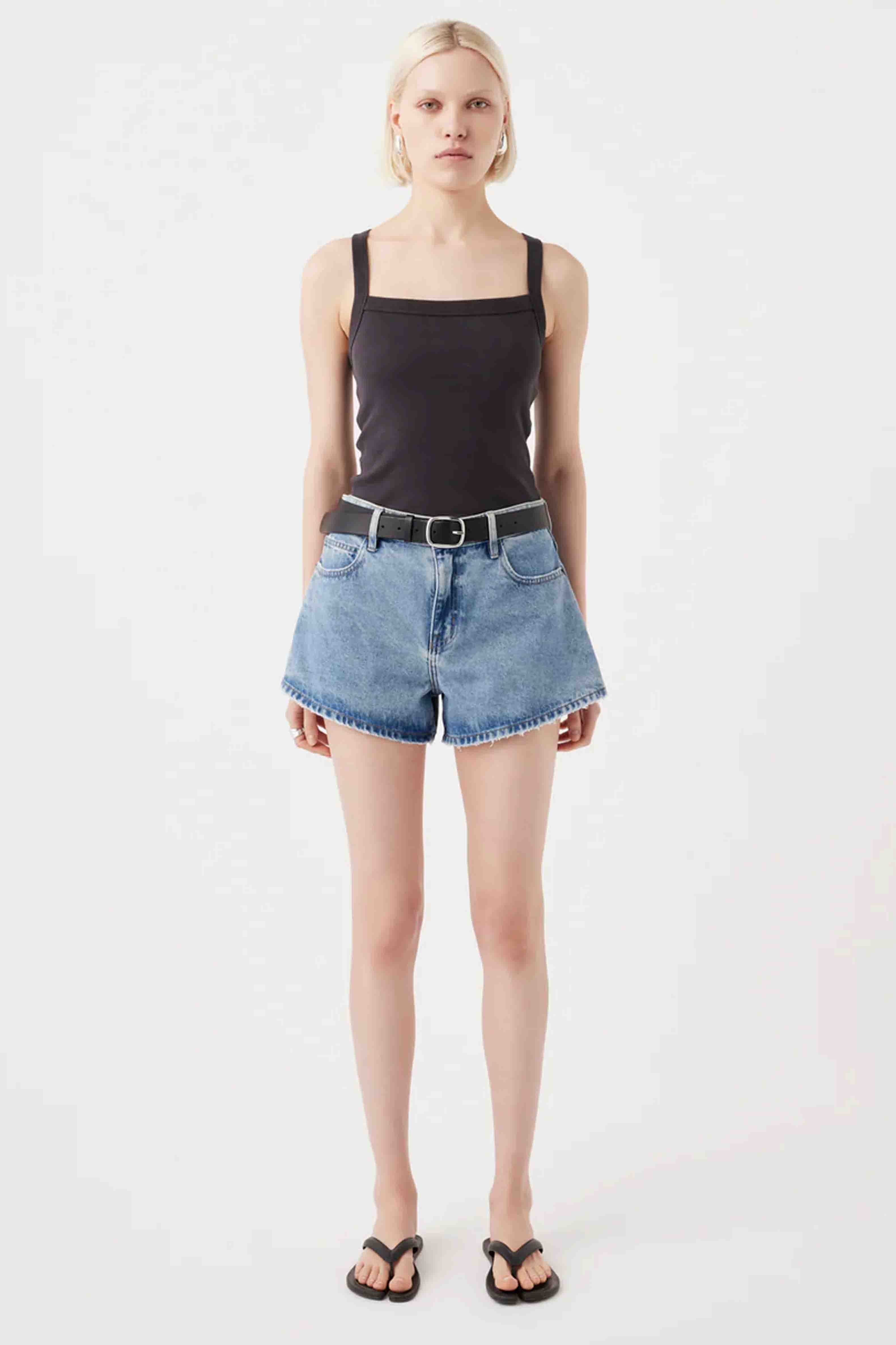 Stella Short Heirloom Blue Denim