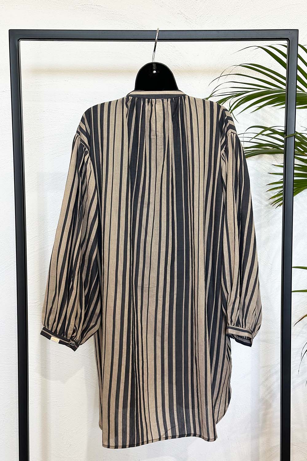 Stripe Love Love Mini Linen Dress