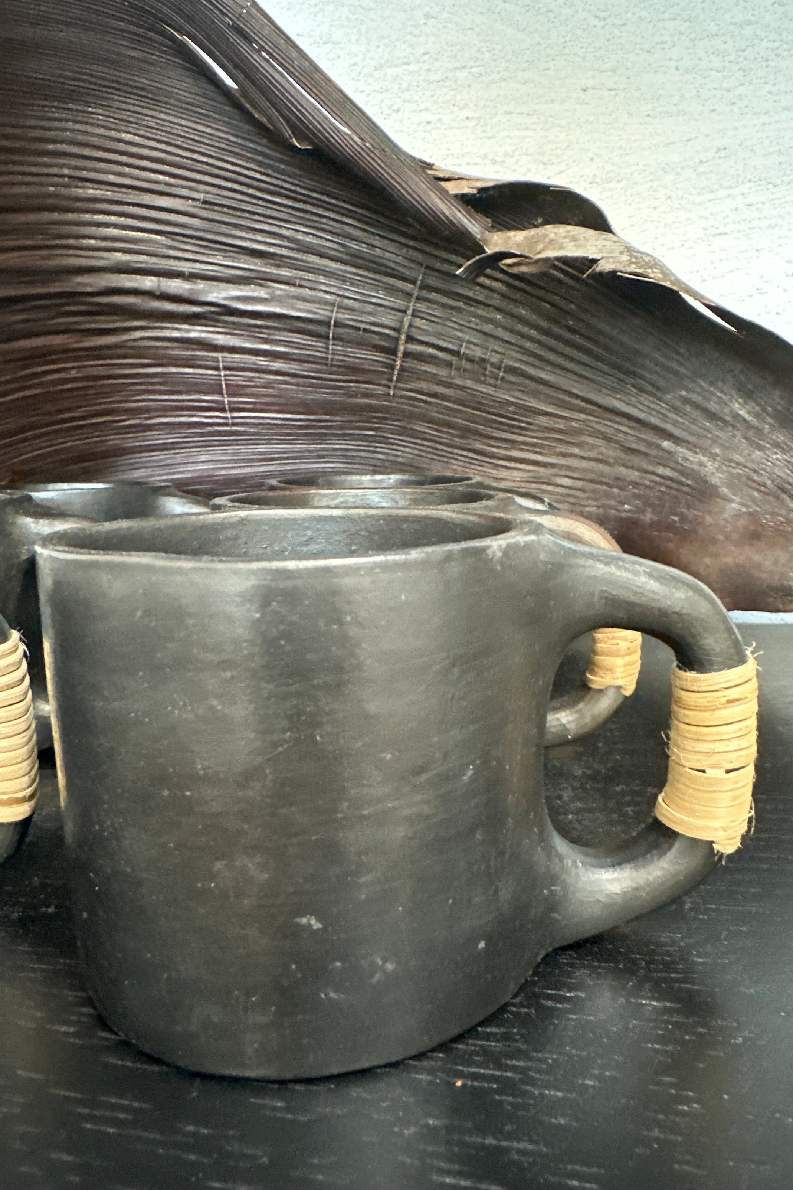 Longpi Black Stone Pottery Coffee cup