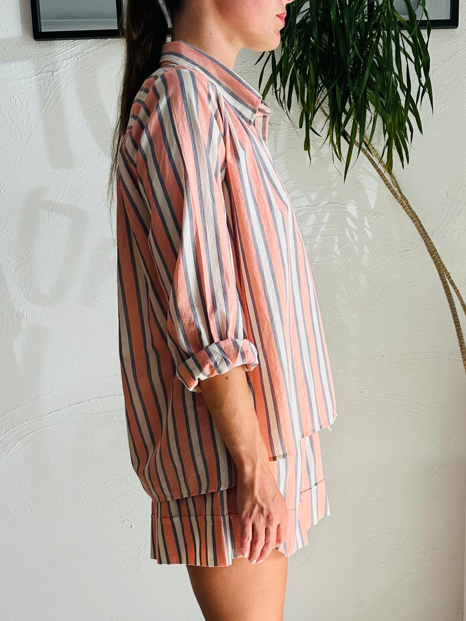 Luna Stripe Folk Blouse