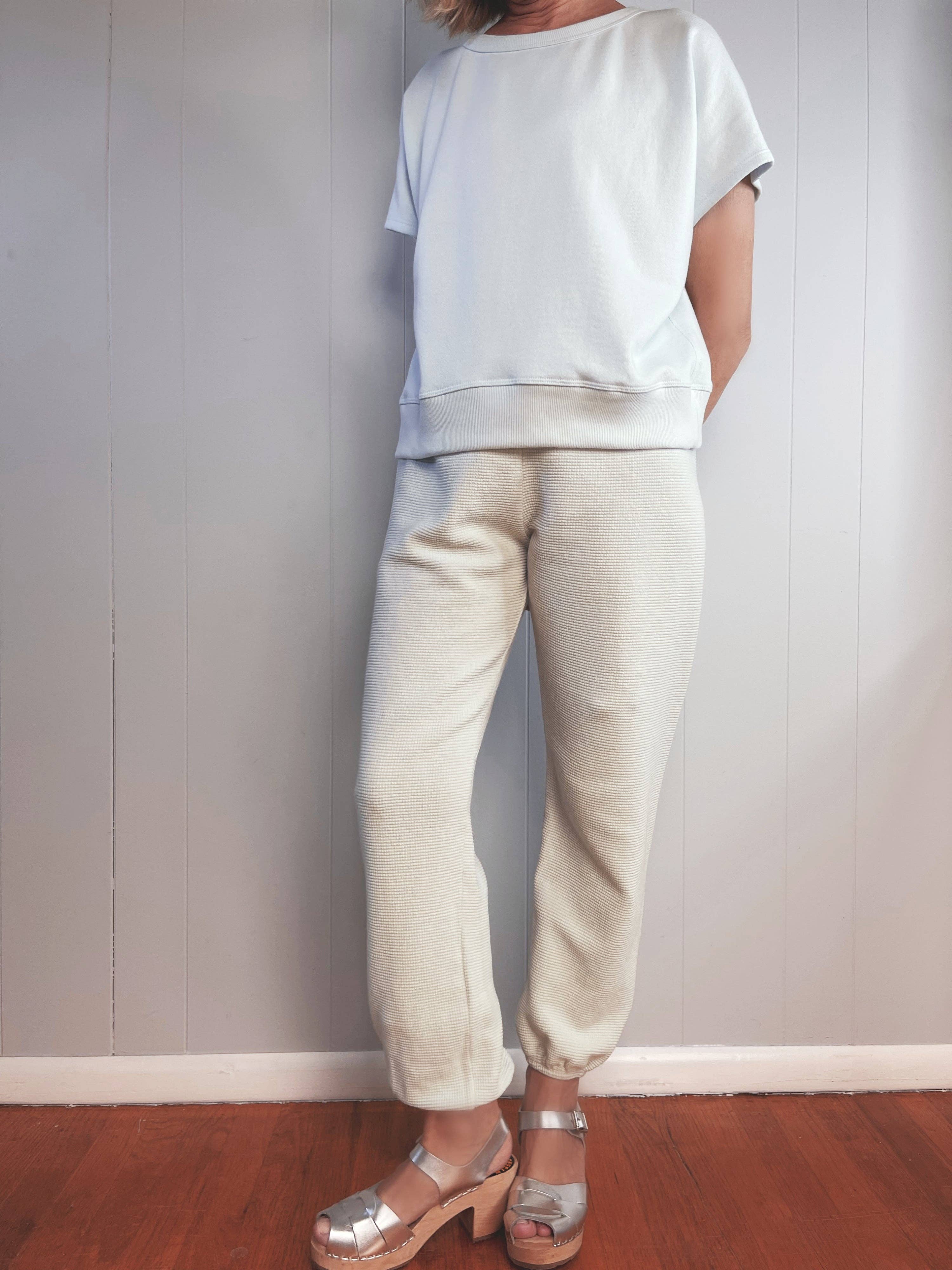 Vintage Organic Terry Bateau Top - Sea Green