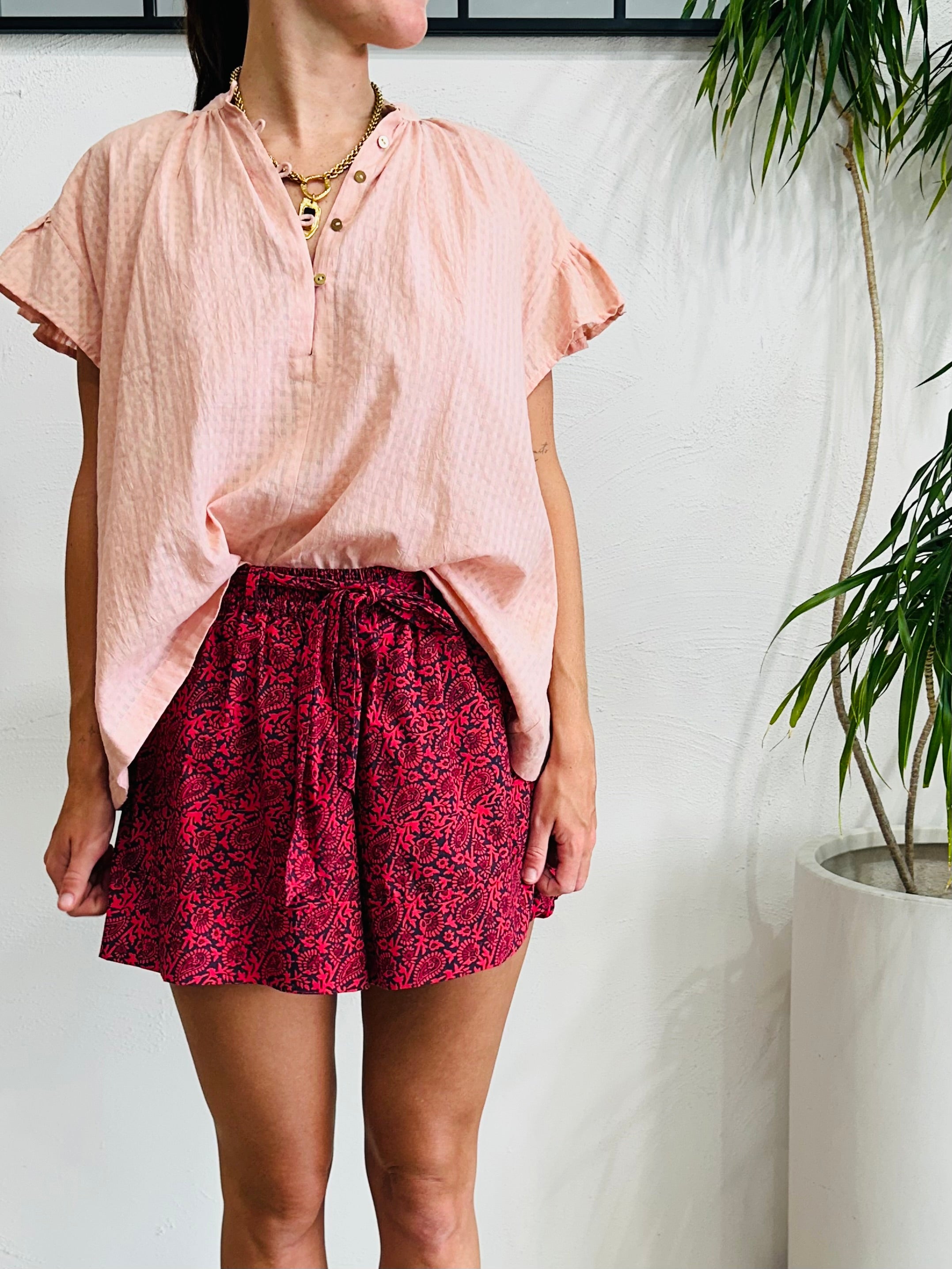 Azura Frill Sleeve  Blouse