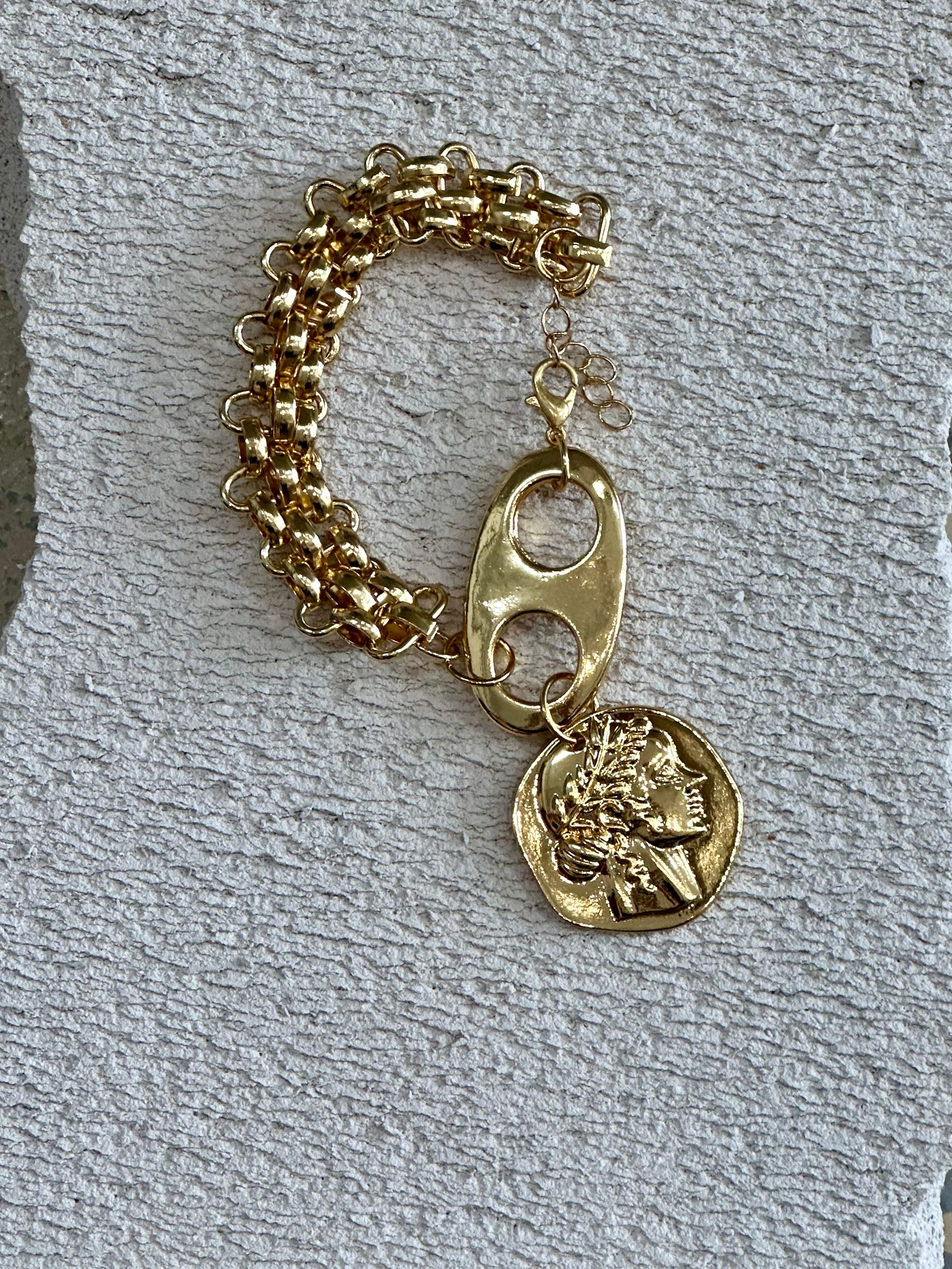 Gold Goddess Chunky Bracelet