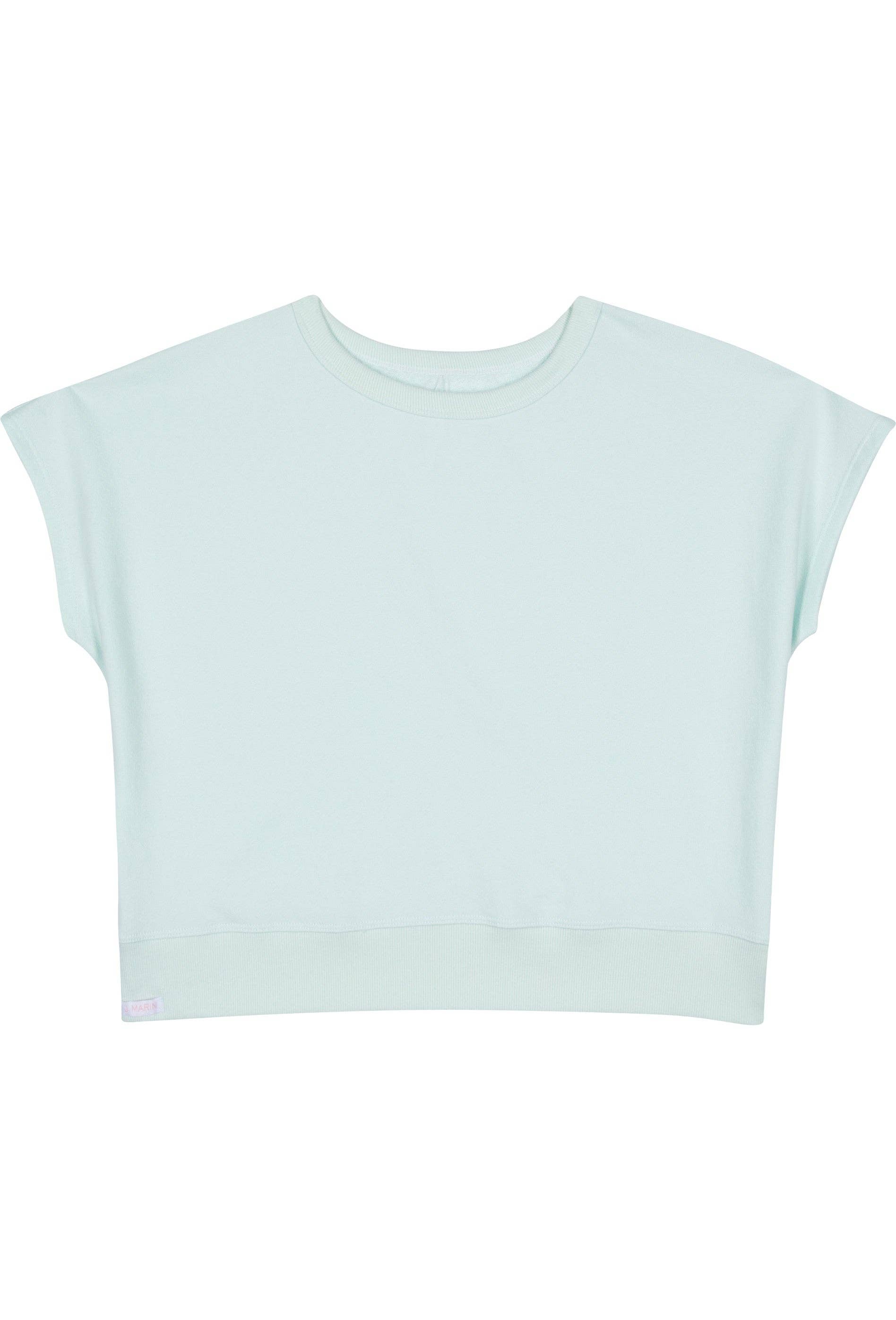 Vintage Organic Terry Bateau Top - Sea Green