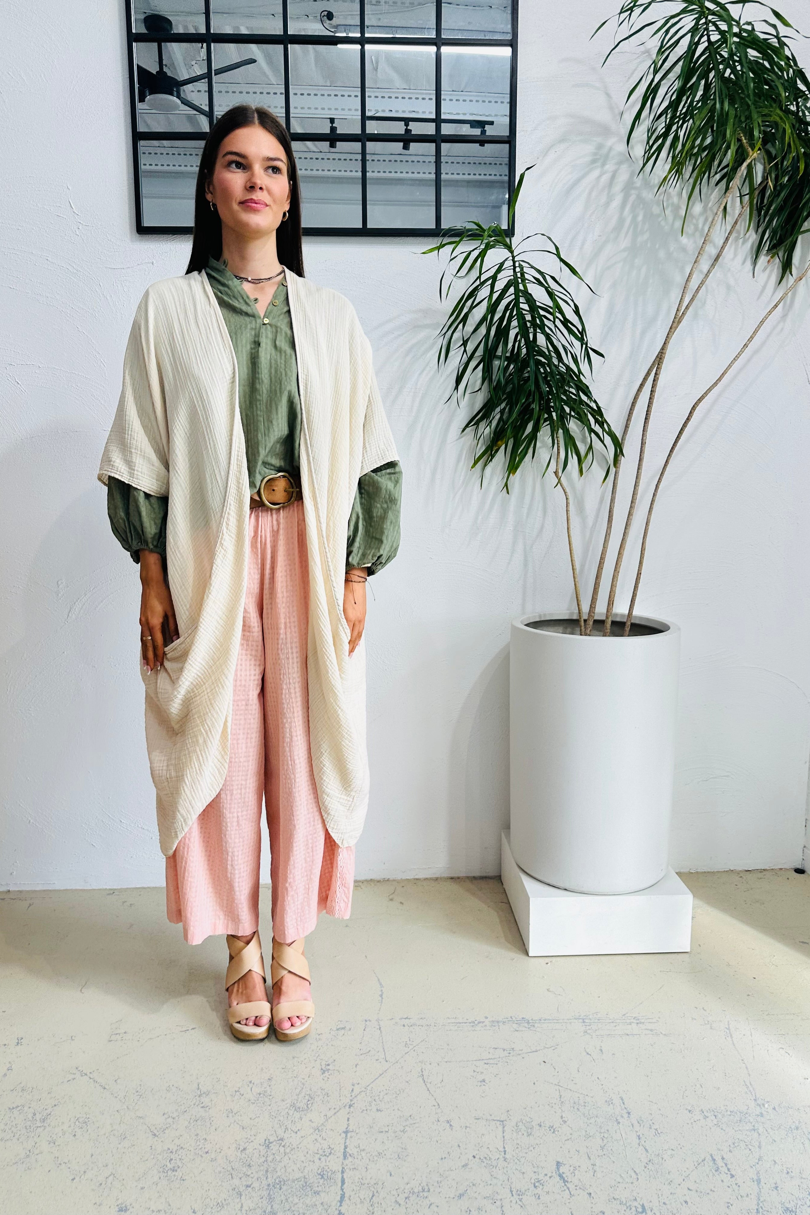Cream Tulip Kimono