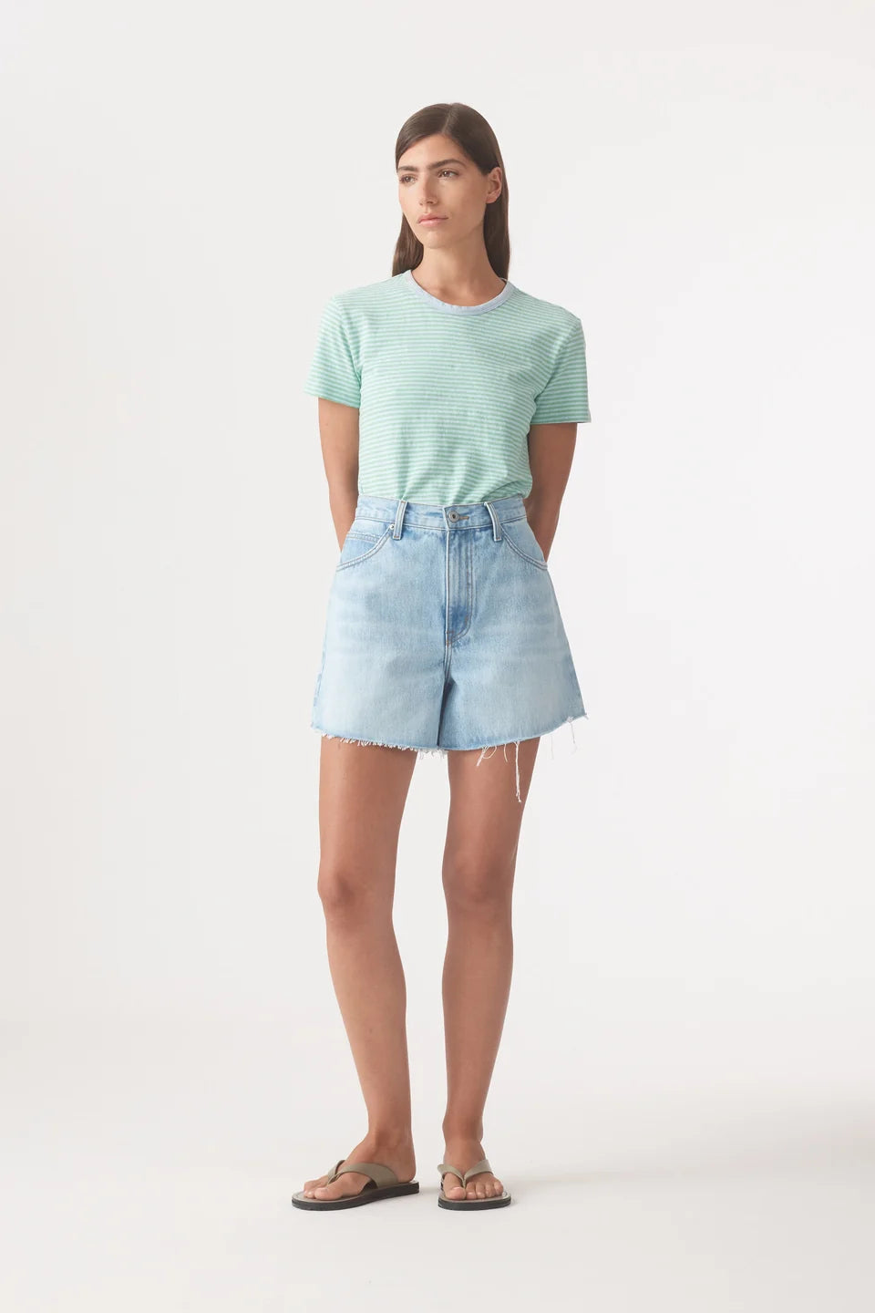 Edie Denim Short Ice
