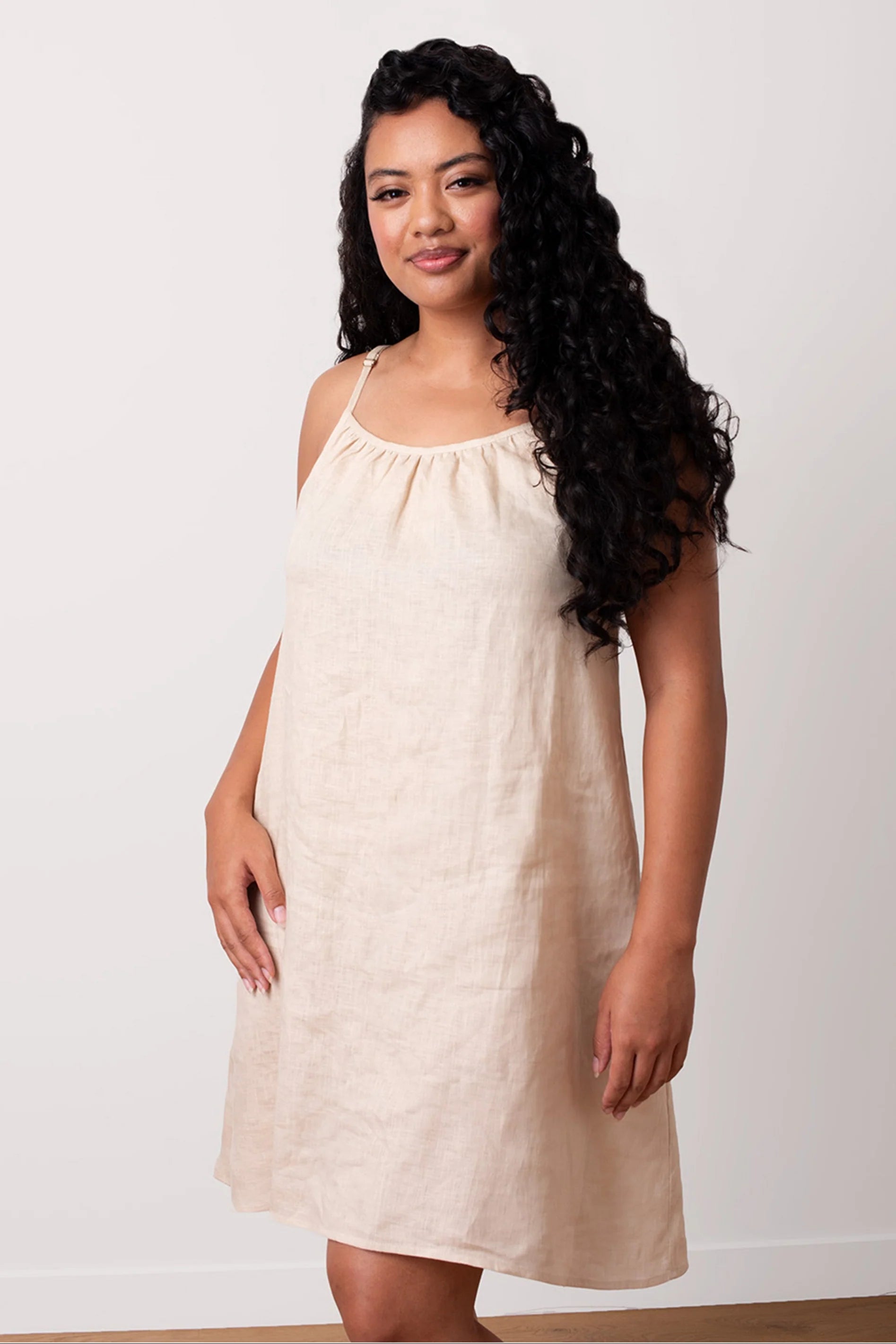 Sun kissed Linen Dress – Premium European Flax™ Linen Sand