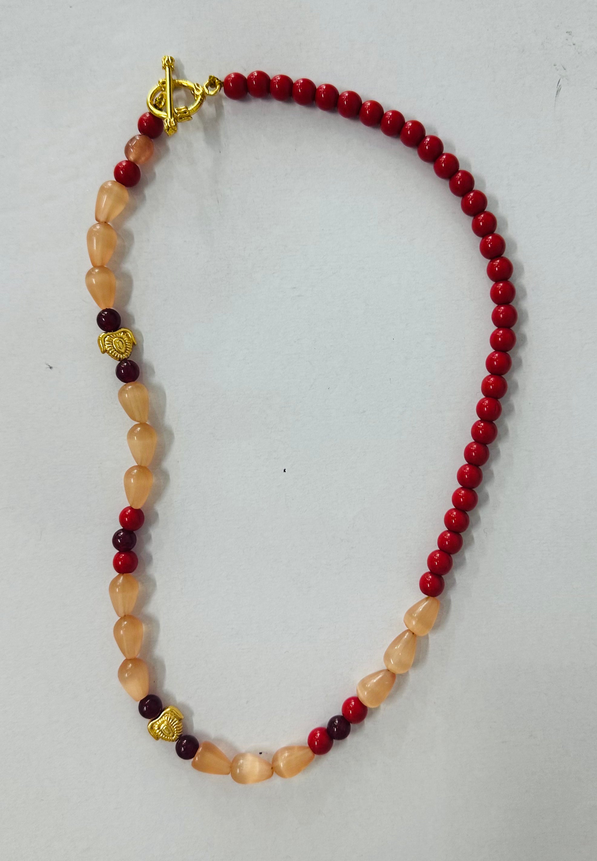 Glass Hearts Necklace - short